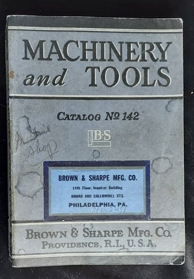 1941 Brown & Sharpe Machinery & Tool Catalog Providence RI Tools #142 Cutters