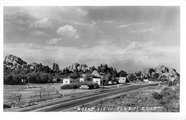 Rocky View Tourist Court Prescott, Arizona 1950s OLD PHOTO