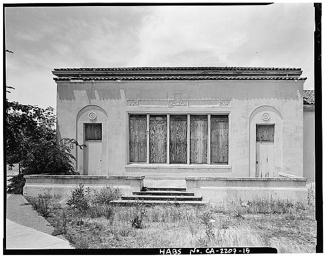 Campbell CA 1900s Campbell Union Grammar School Kindergarten Wing Patio