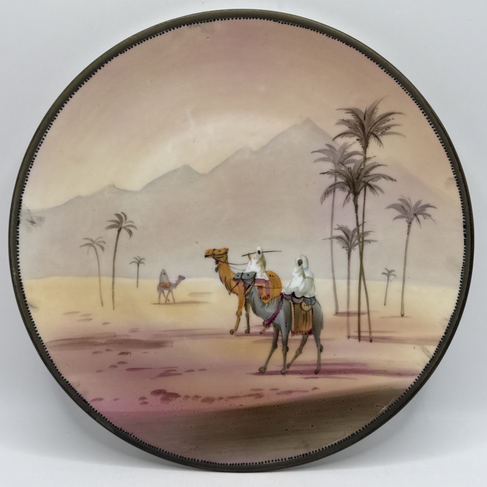 Antique Hand-Painted Nippon Camel Caravan Desert Scene Plate – Morimura Brothers