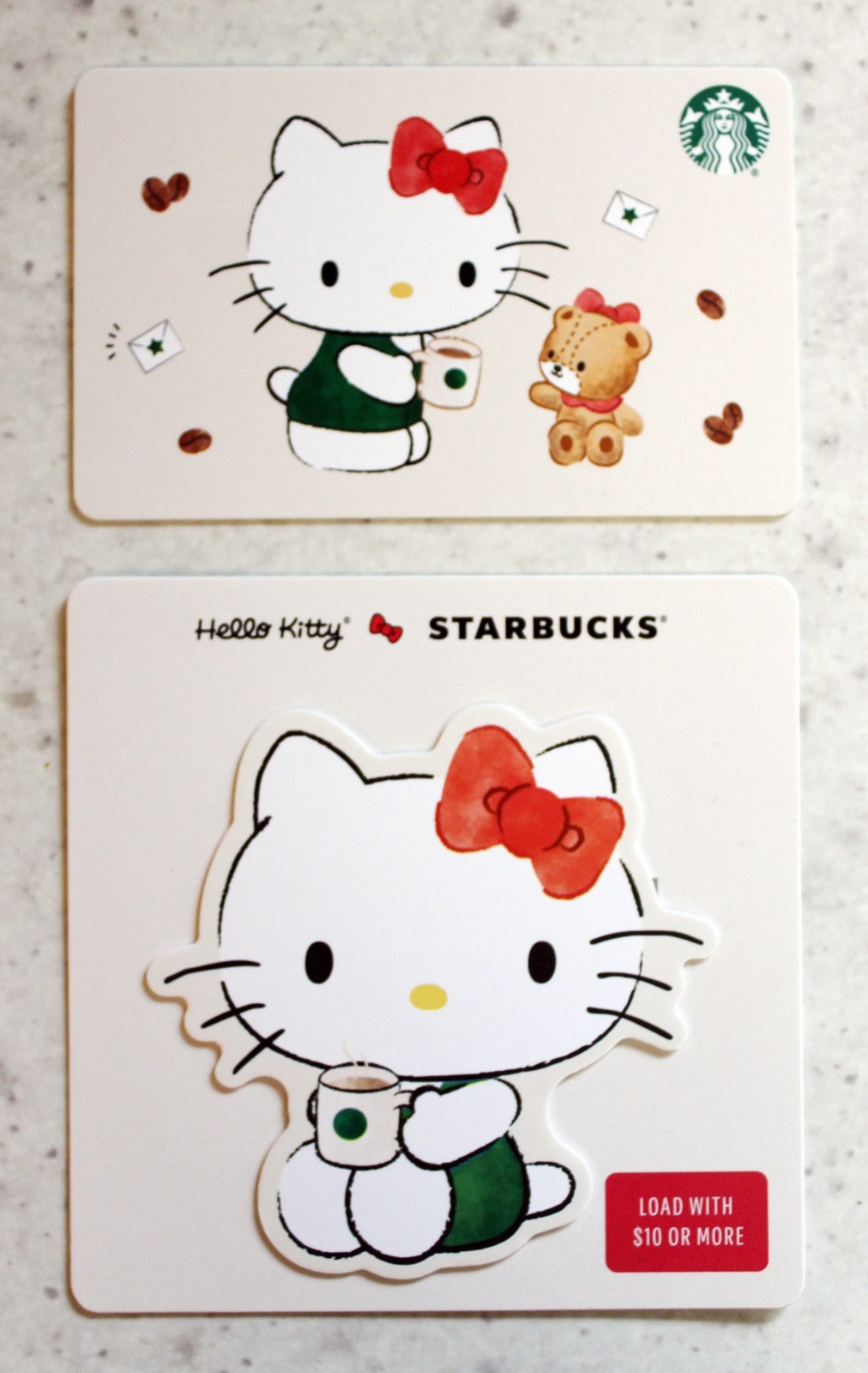 2 NEW Starbucks HELLO KITTY Gift Cards • Released 11/06/25 • No Value 2 NEW Starbucks HELLO KITTY Gift Cards • Released 11/06/25 • No Value