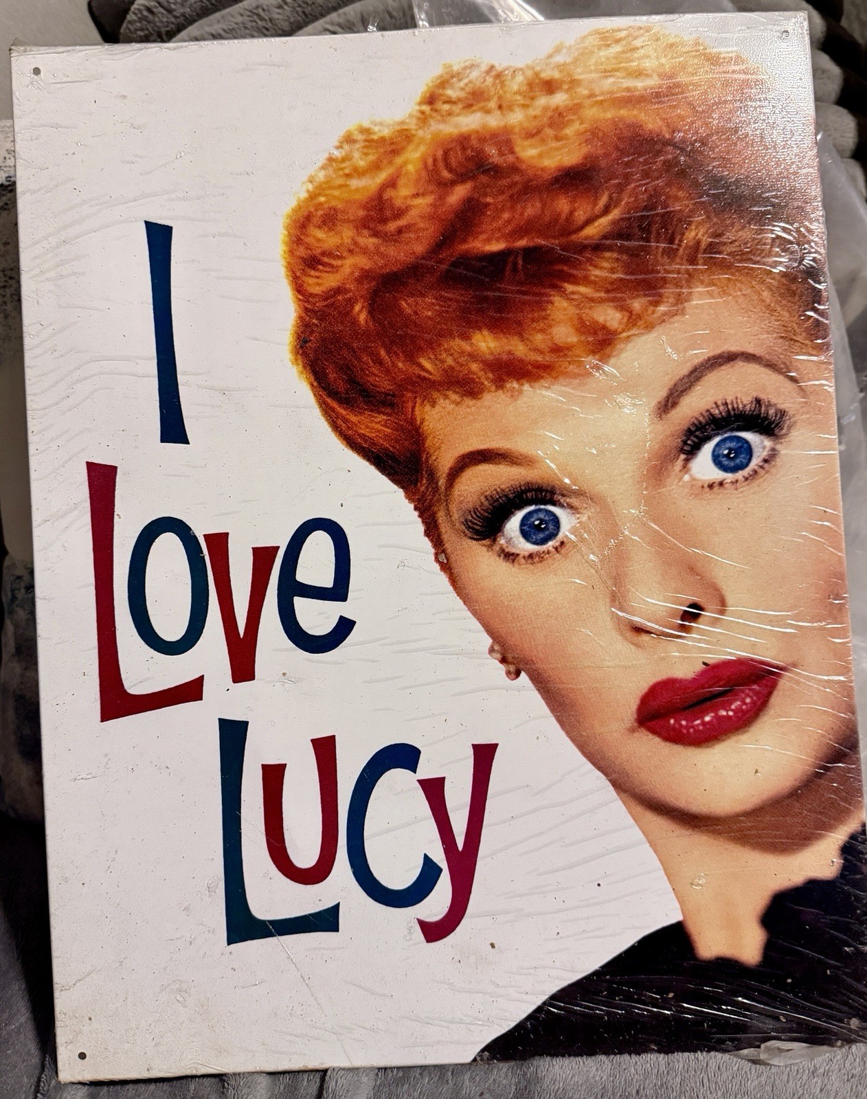 I Love Lucy Lucille Ball Tin Sign Metal wall decor retro 16” By 12.5”