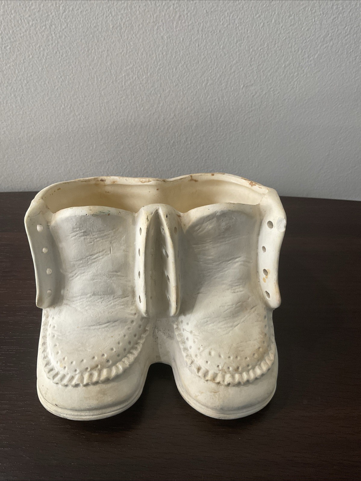 Vintage NAPCO Double Baby Shoe Planter National Potteries Made In Japan Ceramic