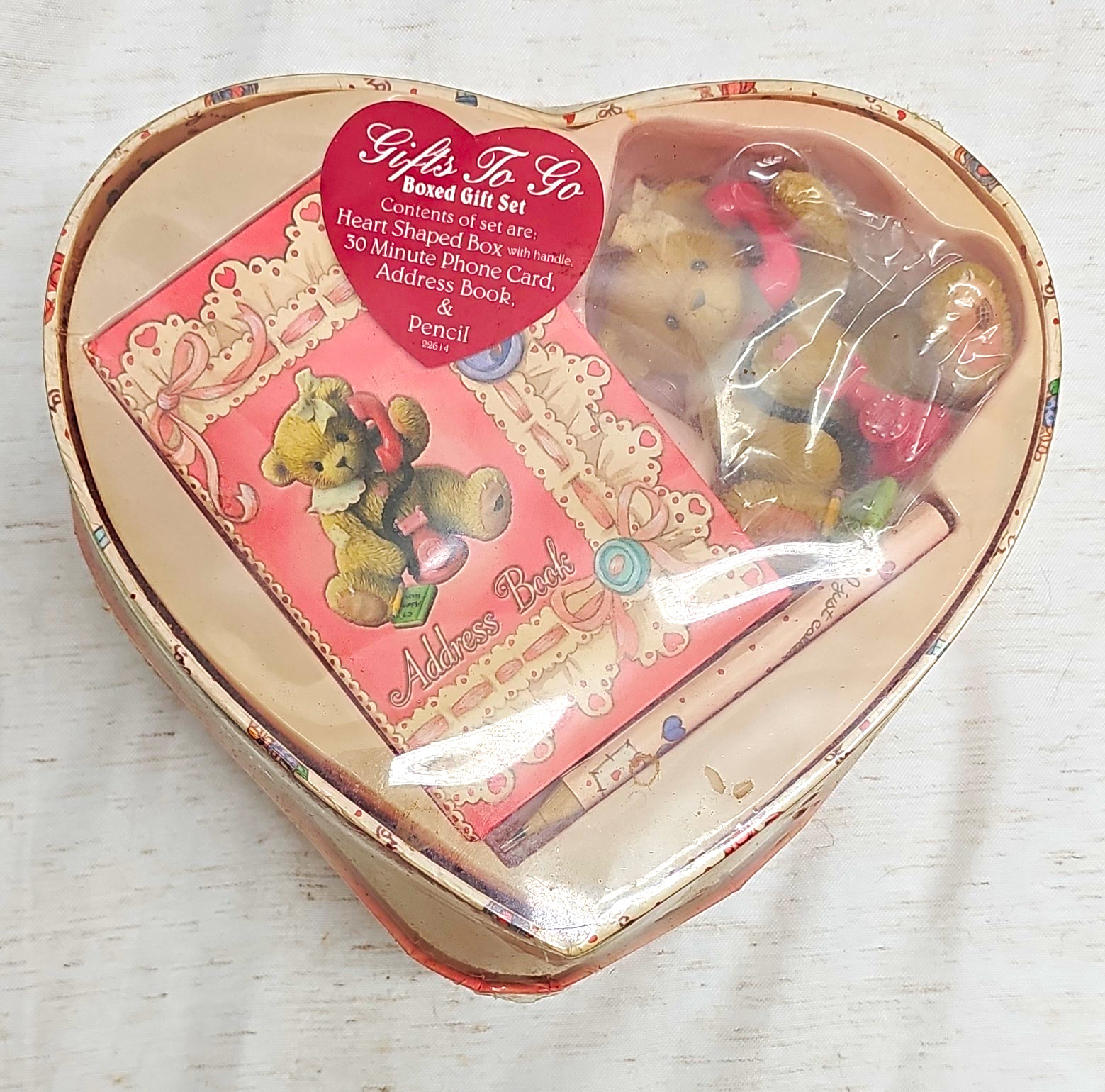 Gifts To Go Vintage Teddy Bear Heart Shaped Boxed Gift Set Sealed Gifts To Go Vintage Teddy Bear Heart Shaped Boxed Gift Set Sealed