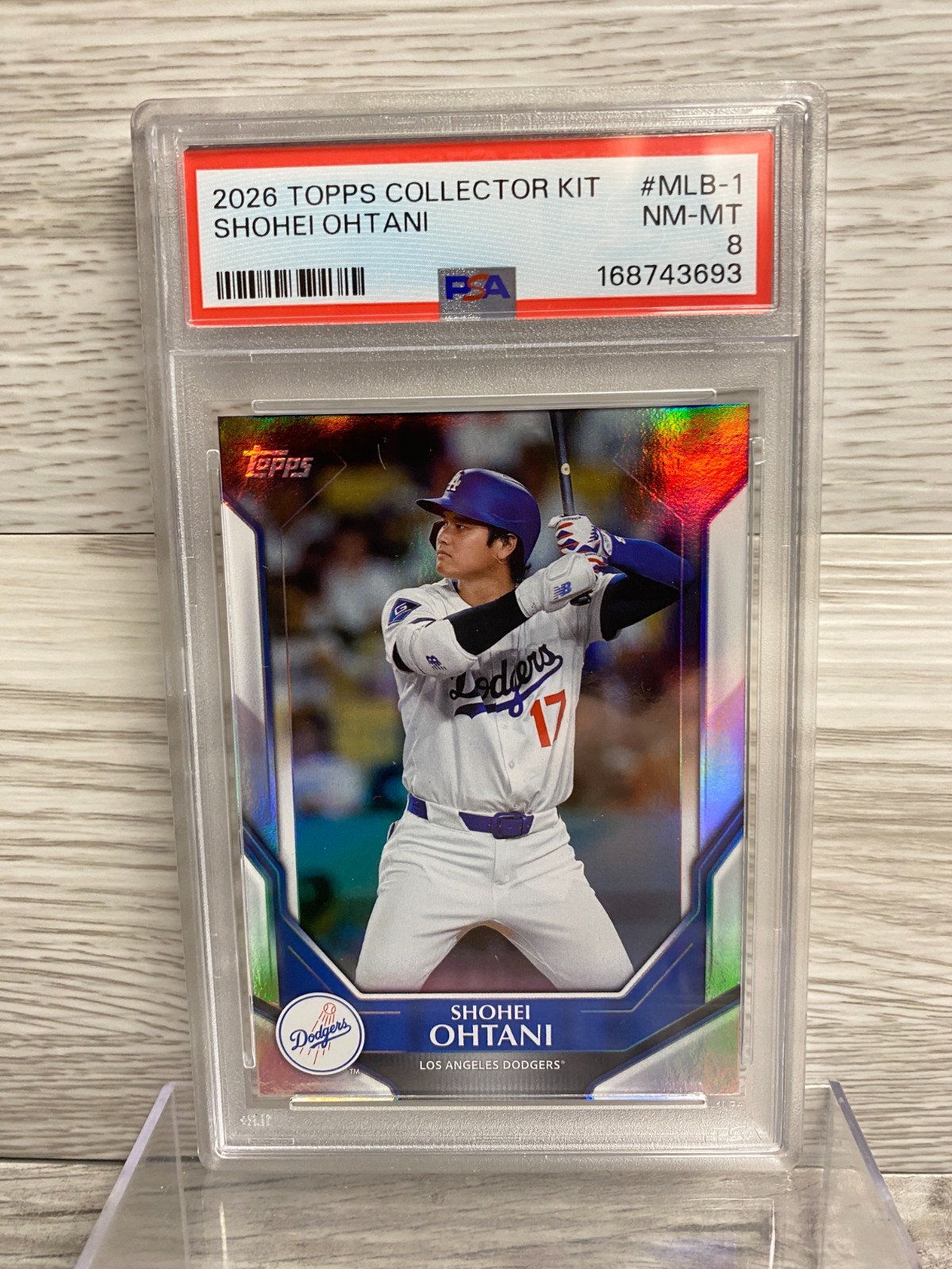 2026 TOPPS COLLECTORS KIT #MLB-1 SHOHEI OHTANI PSA 8