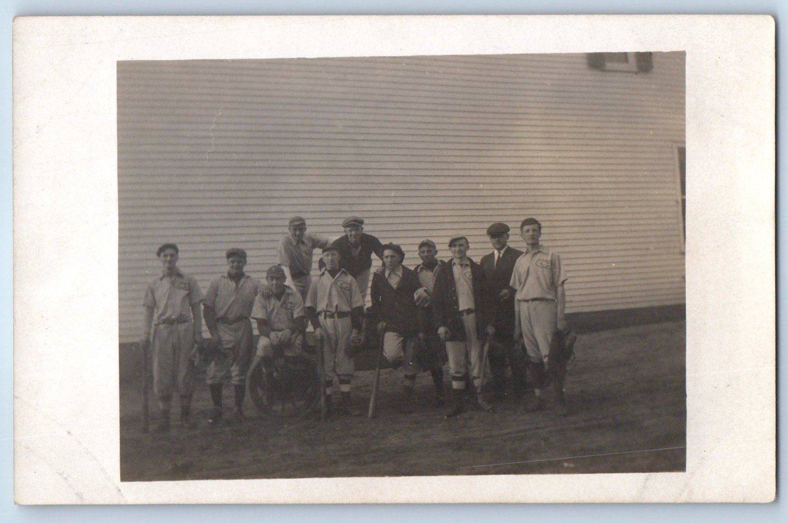 c1910's CC Baseball Team Member Player RPPC Photo Unposted Antique Postcard