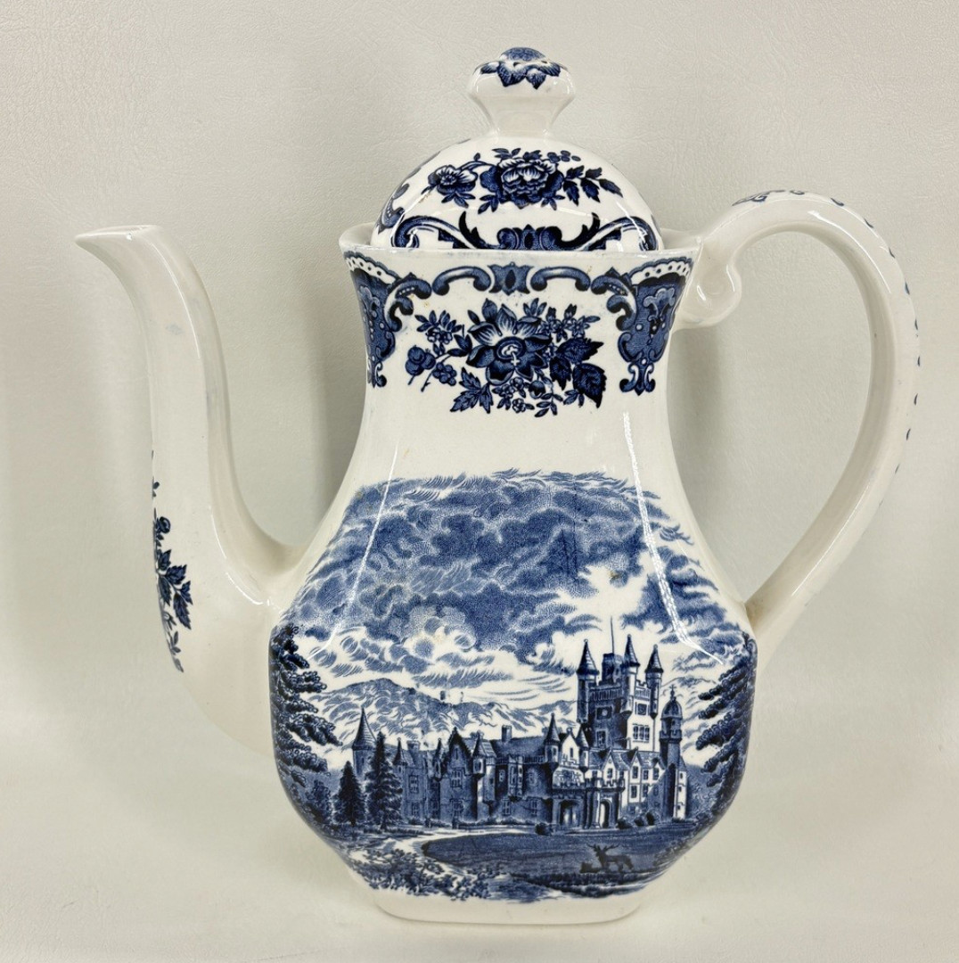 RARE Vtg Enoch Wedgwood Tunstall Ltd.Ceramic Coffee Pot \