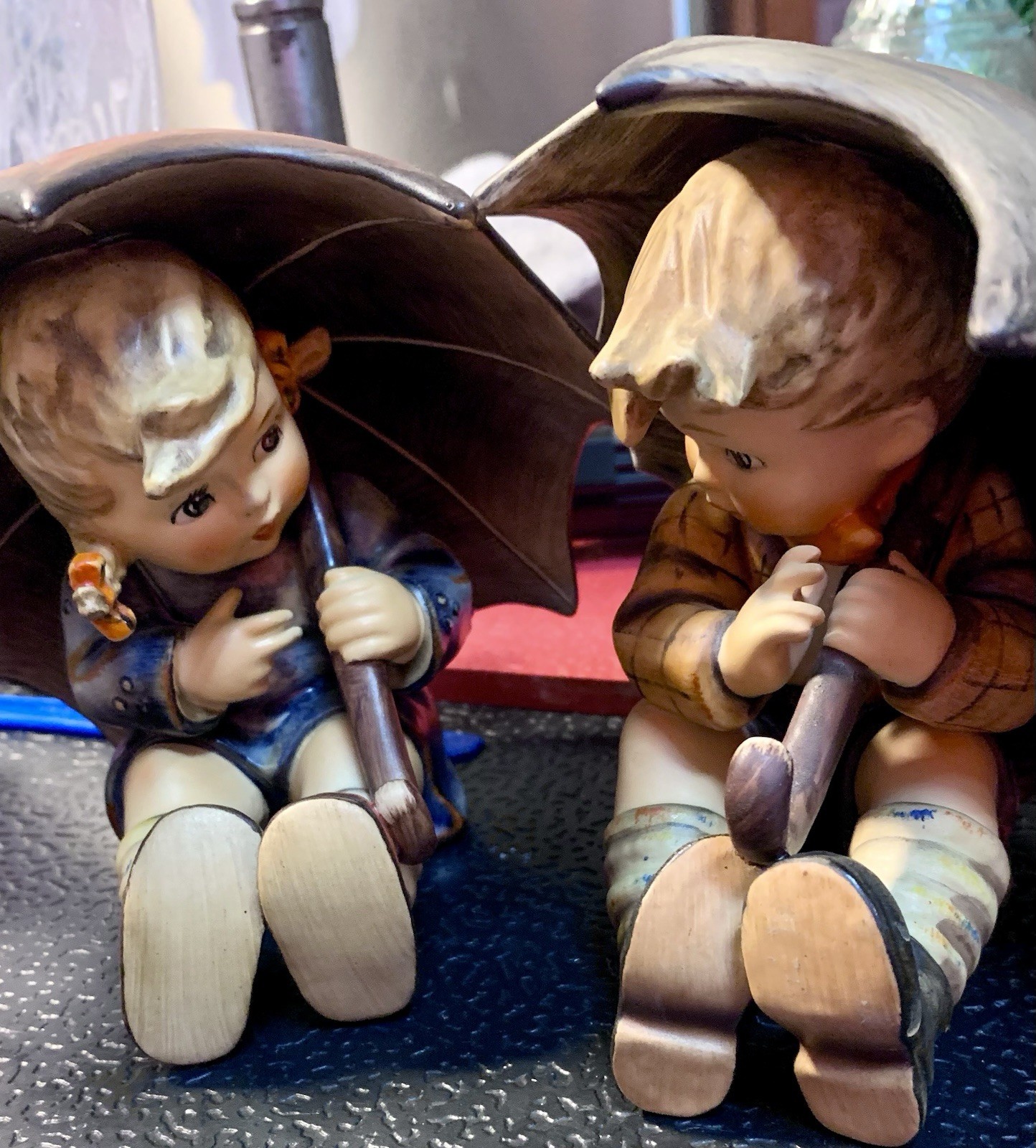 Vintage Hummel Goebel Umbrella Boy and Girl 5\