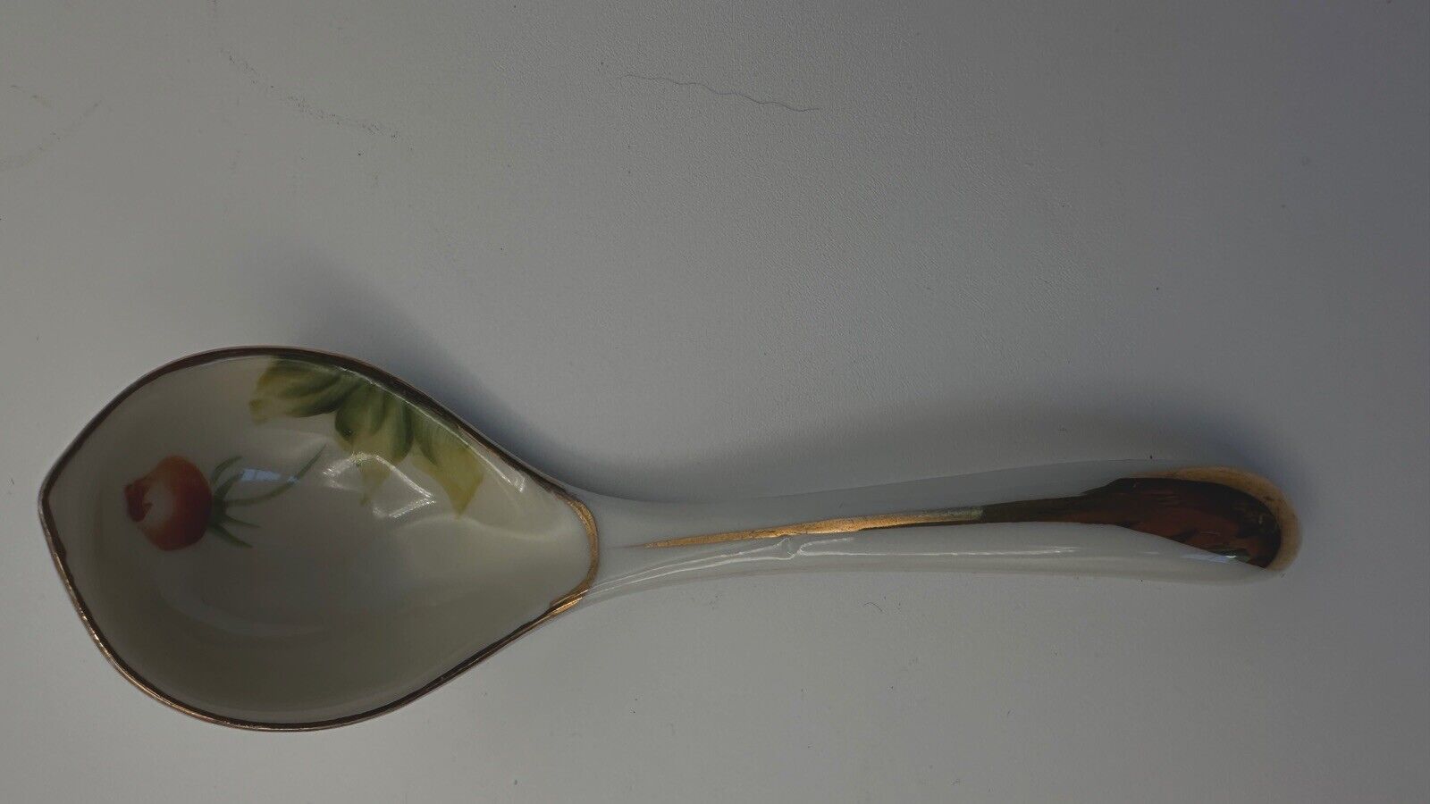 Vintage Noritake Small Ladle Spoon Hand-Painted Made in Japan Rose Bud Porcelain