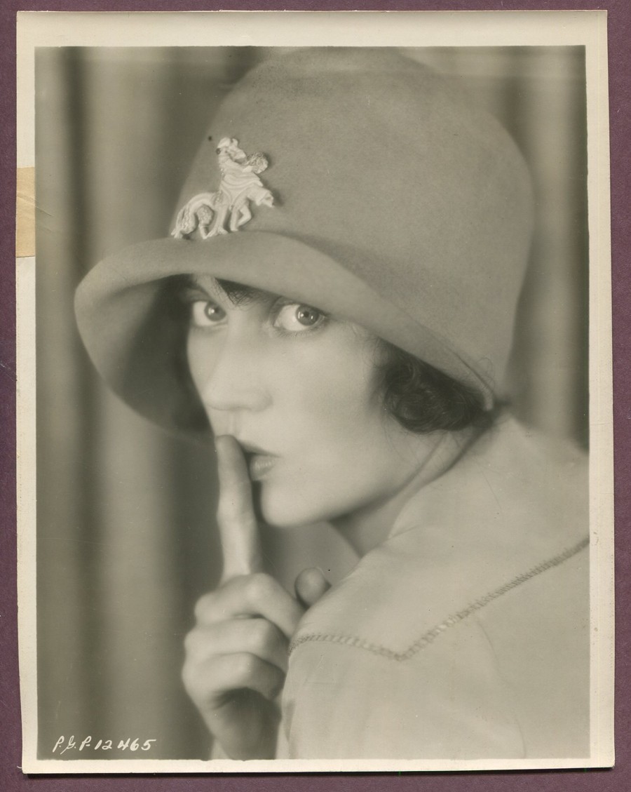 Fay Wray Adorable Flapper Girl 1920\'s Photo LINEN MOUNTED Sush Shhhh J581