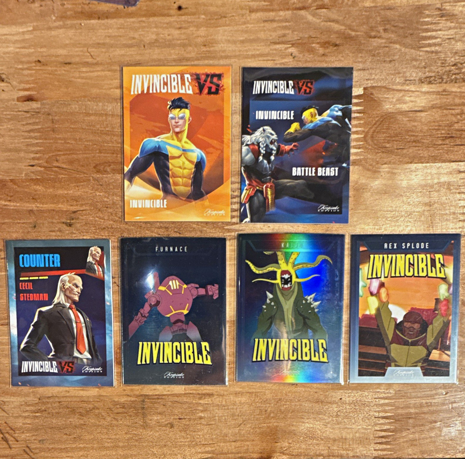 Invincible VS 5-Card Lot Orange Invincible/Battle Beast/Cecil/Rex/Furnace/Kaiju