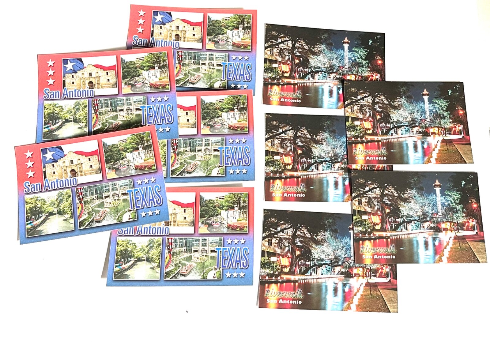 San Antonio & River Walk Souvenir Postcard Set of 10 - 2 Designs