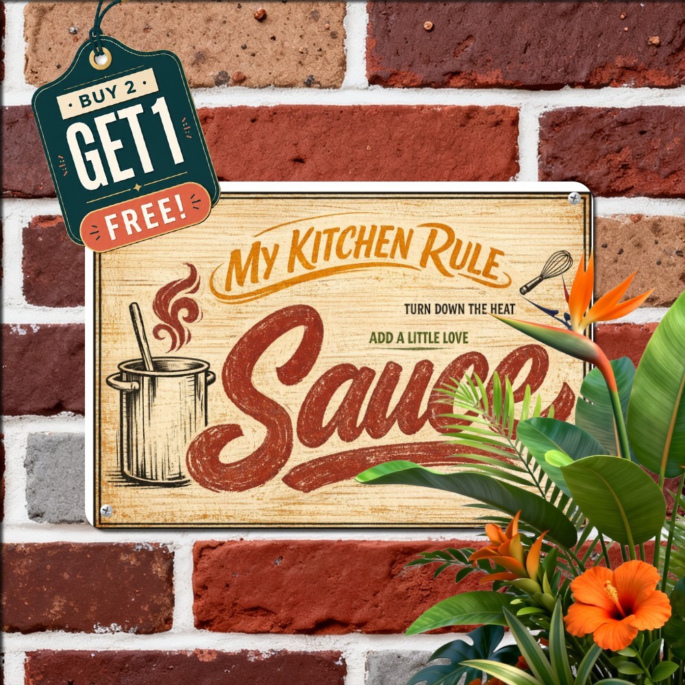 Cozy Family Kitchen Tin Sign Homemade Dining Room Metal Wall Plaque 8x12