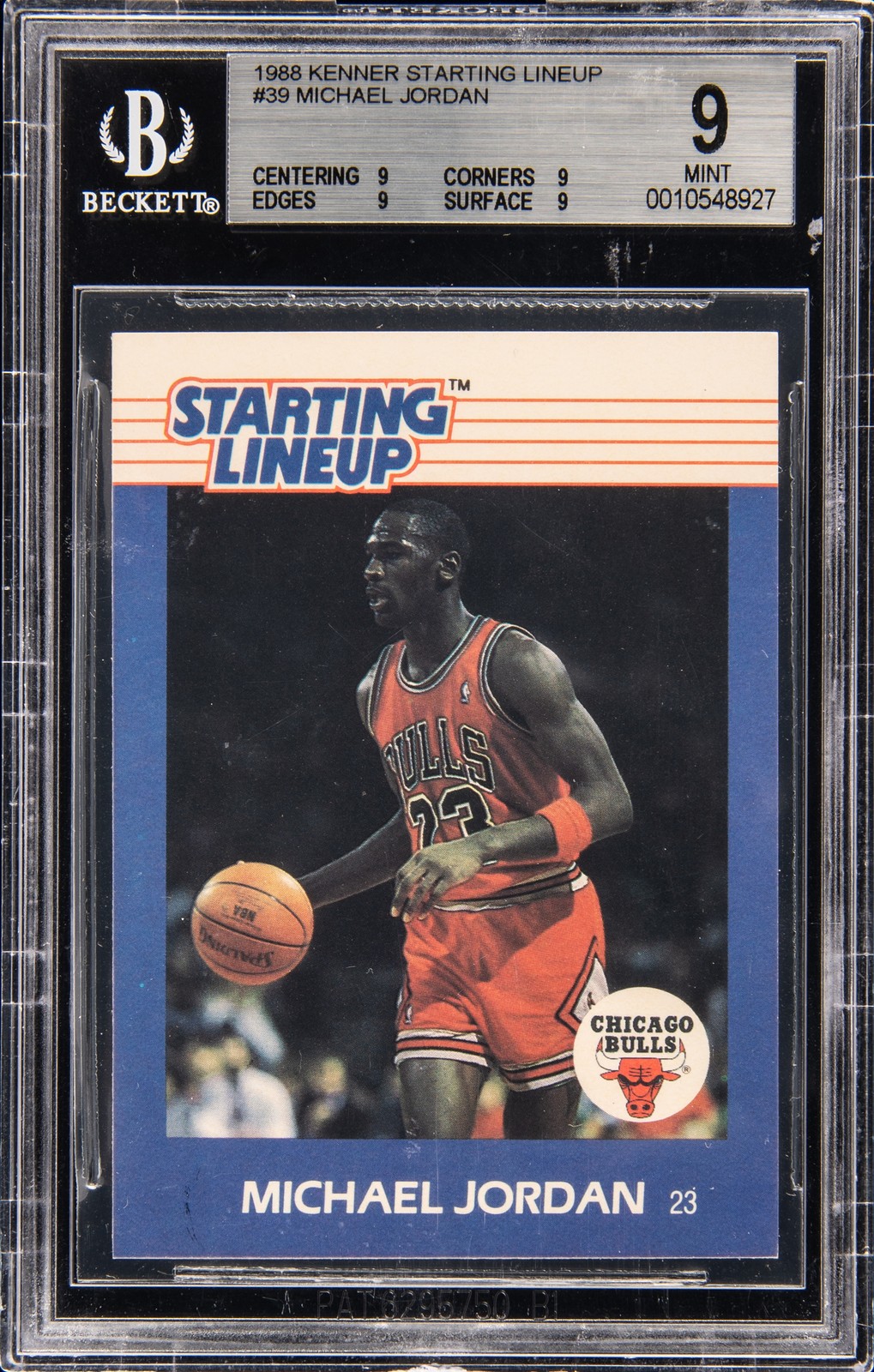 1988 KENNER STARTING LINEUP #39 MICHAEL JORDAN BGS 9