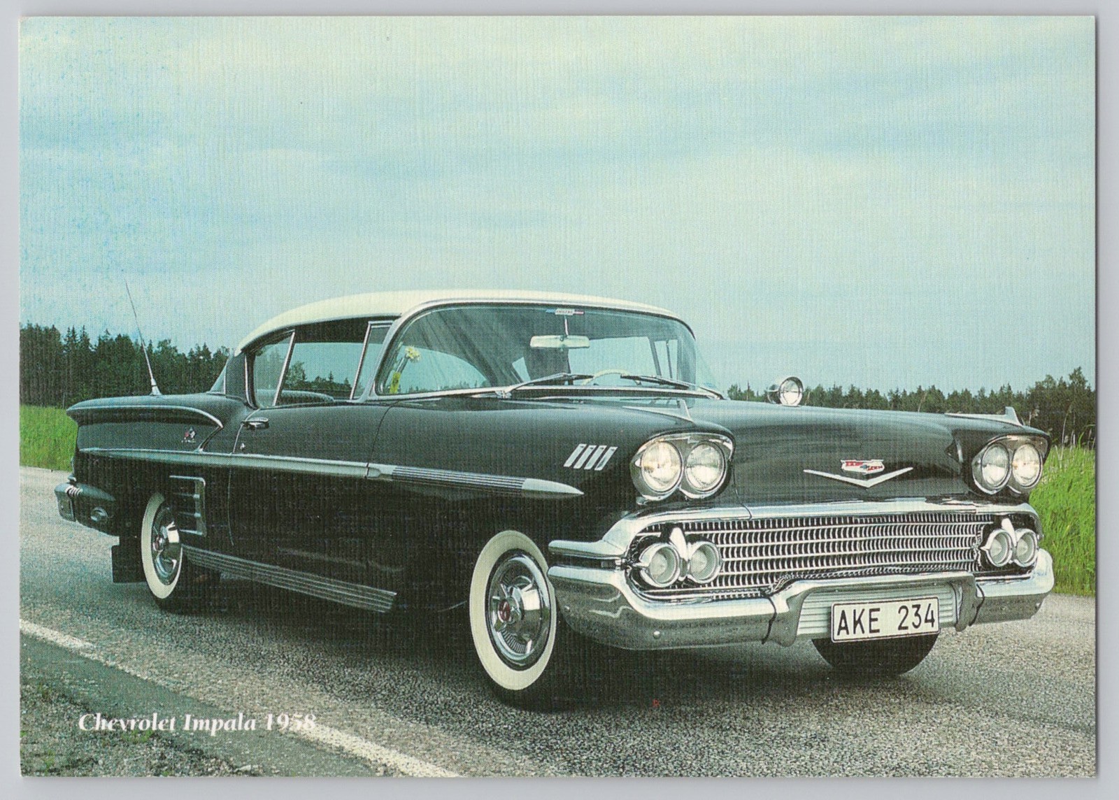 1958 Chevrolet Impala Sport Coupe - base inline 6-cylinder (Blue Flame) engine