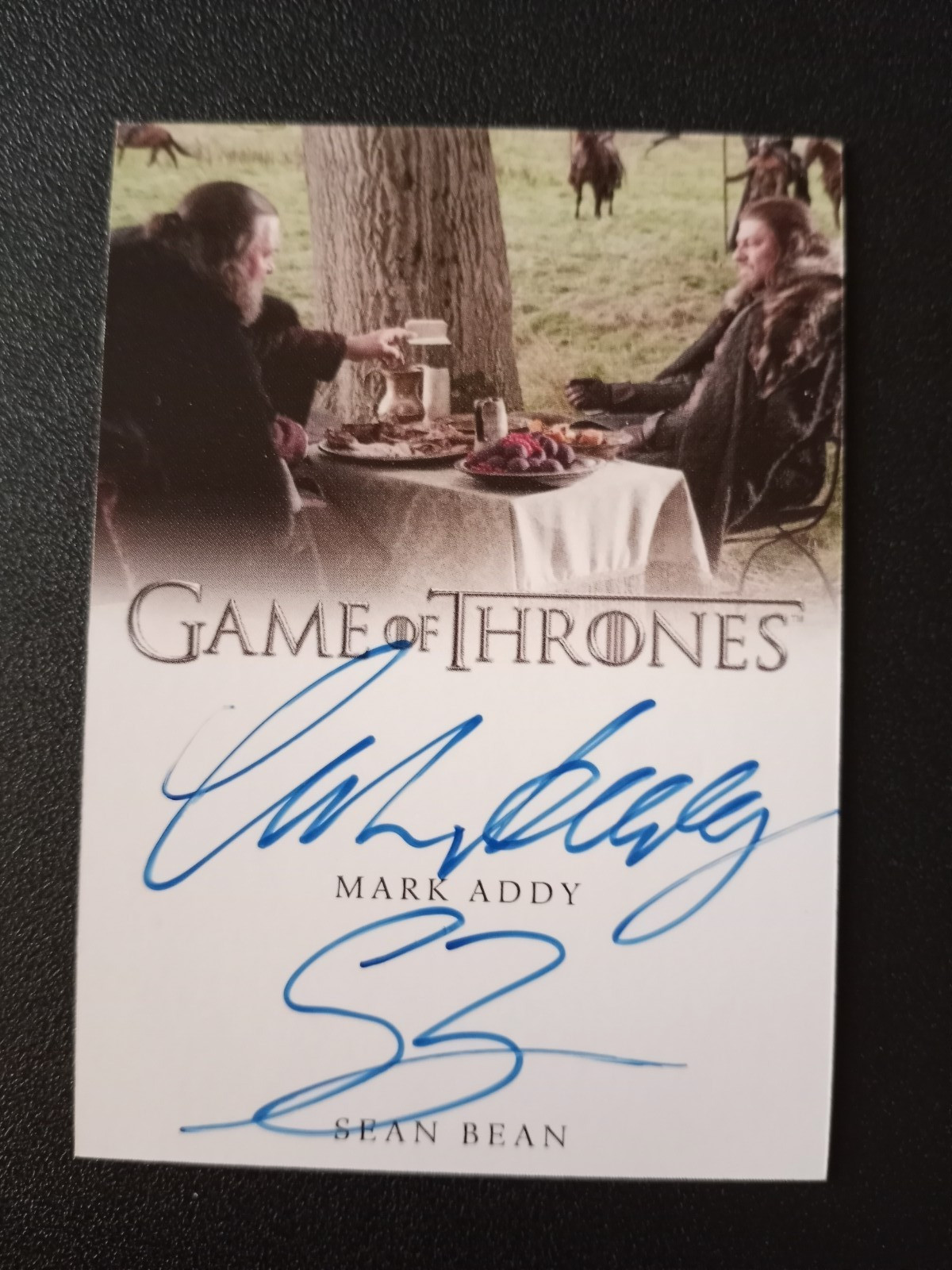 2017 Rittenhouse Game Of Thrones Mark Addy Sean Bean Full Bleed Autograph Auto 2017 Rittenhouse Game Of Thrones Mark Addy Sean Bean Full Bleed Autograph Auto