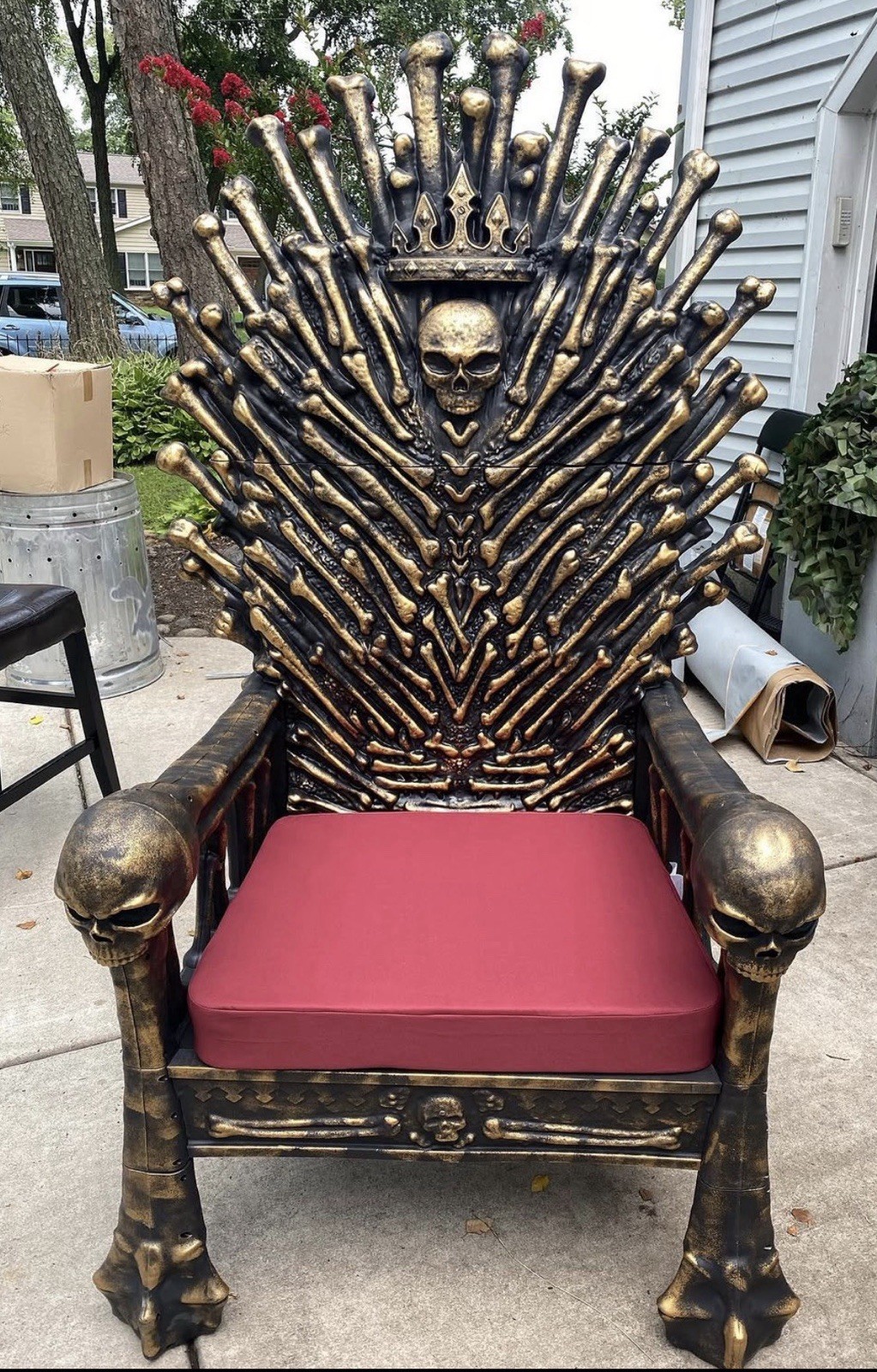 Home Accents Holiday 5 ft Bone Throne Halloween - RARE - READY TO SHIP✅ Home Accents Holiday 5 ft Bone Throne Halloween - RARE - READY TO SHIP✅