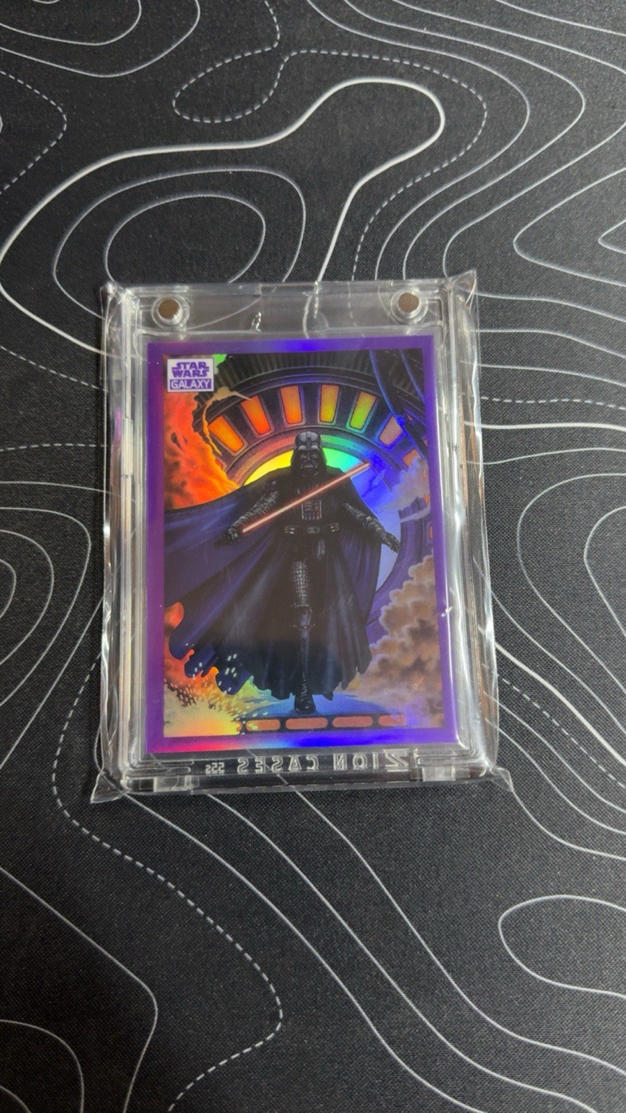 2022 Topps Chrome Star Wars Galaxy Enter: Darth Vader Purple /25