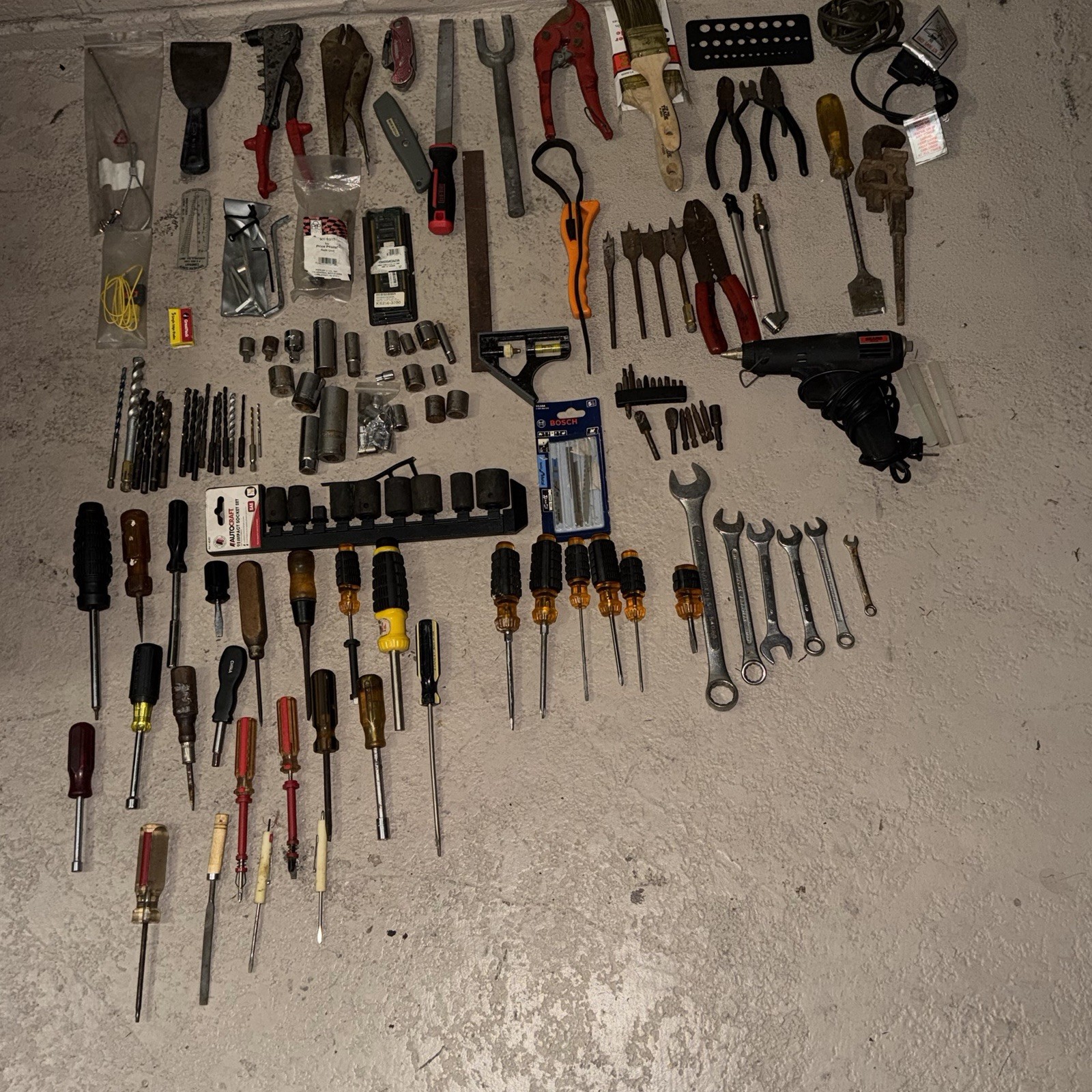 Large lot of assorted hand tools