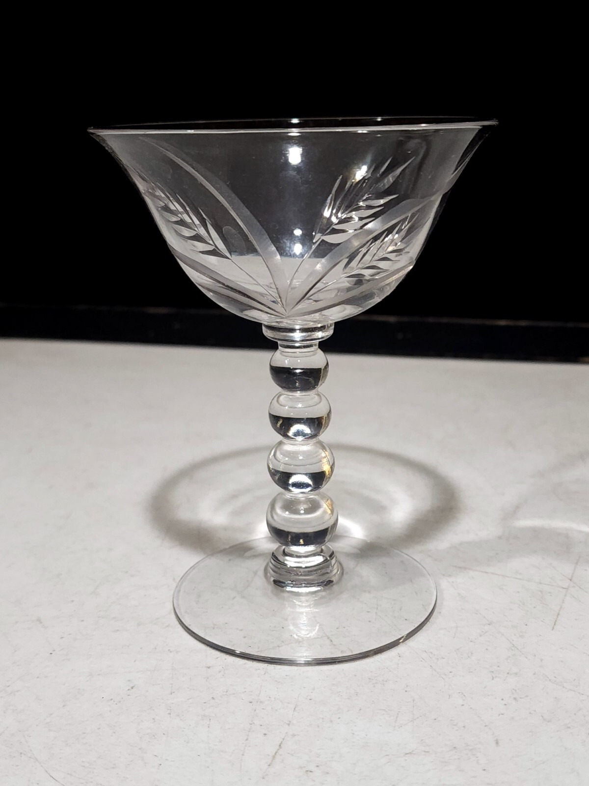 Candlewick by Imperial glass Wheat Cut  5 1/4\