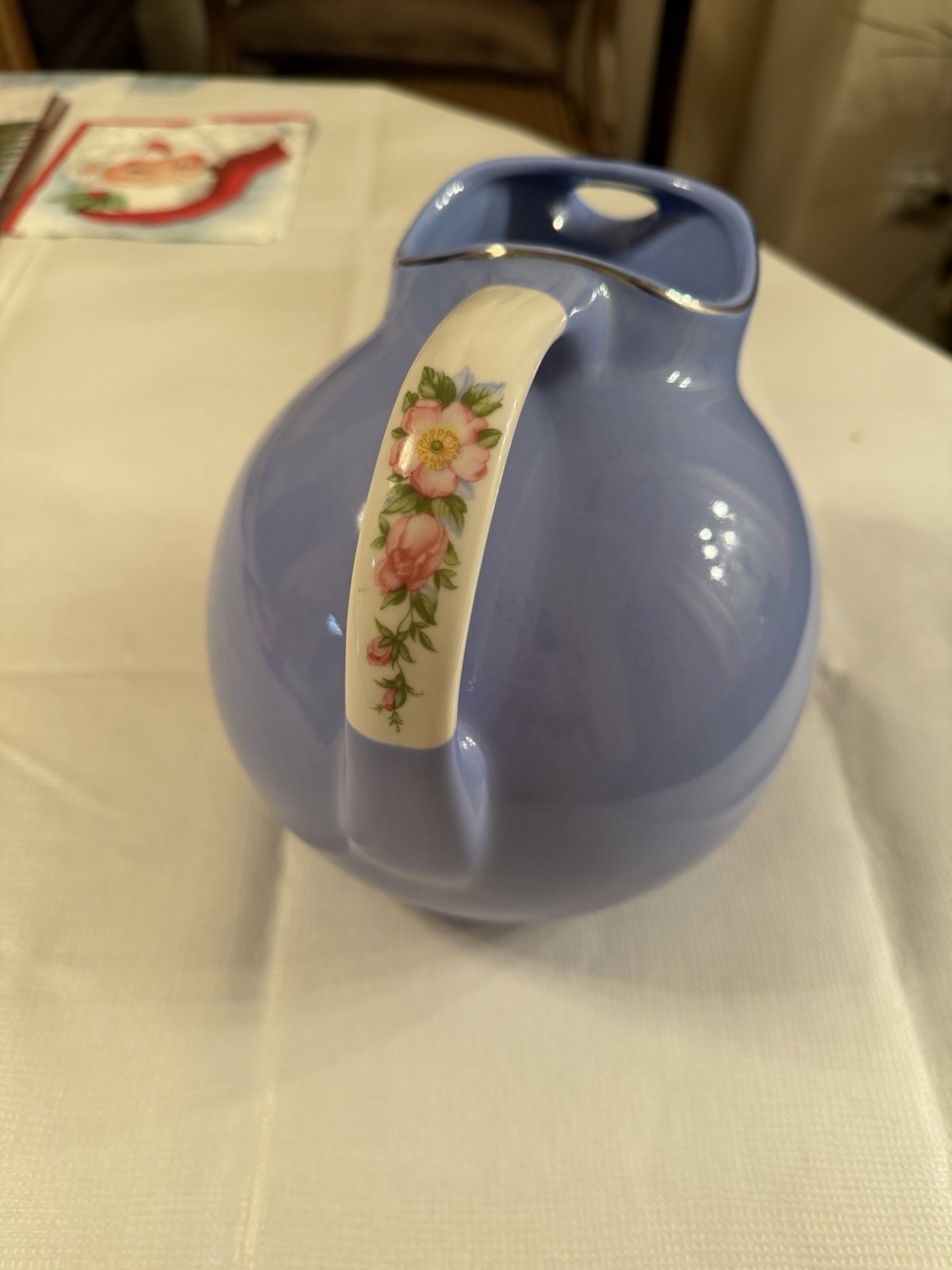 Vintage Hall Royal Rose Parade Ball Pitcher #633, 64 oz, 1940s-1950s Vintage Hall Royal Rose Parade Ball Pitcher #633, 64 oz, 1940s-1950s