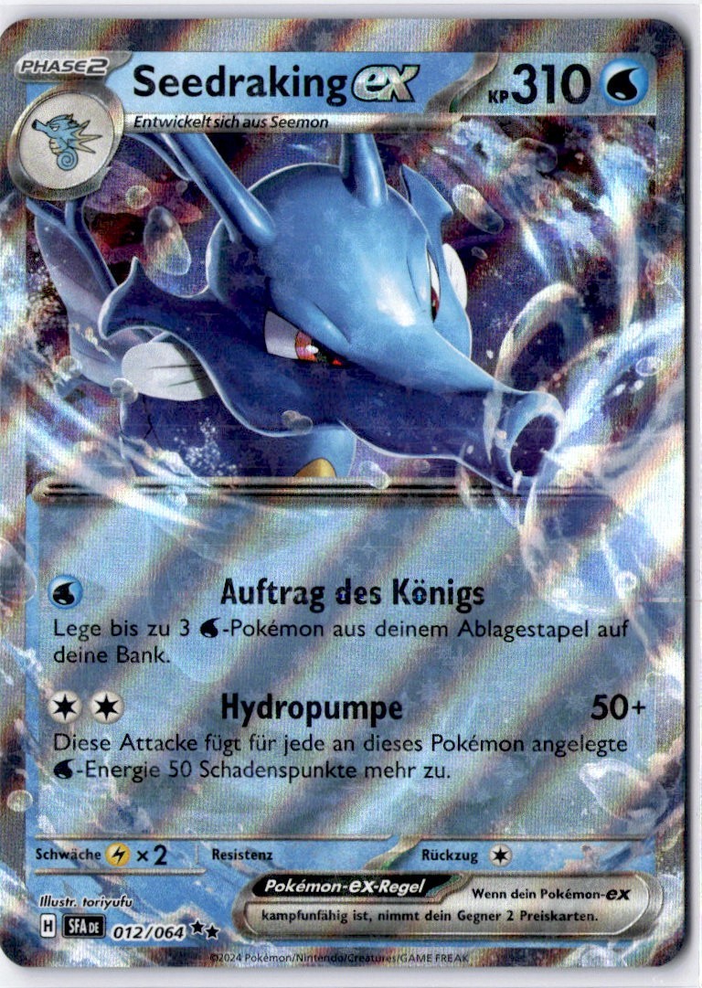 Pokemon Seedraking ex 012/064 - Mist of Legends - Double Rare Near Mint German