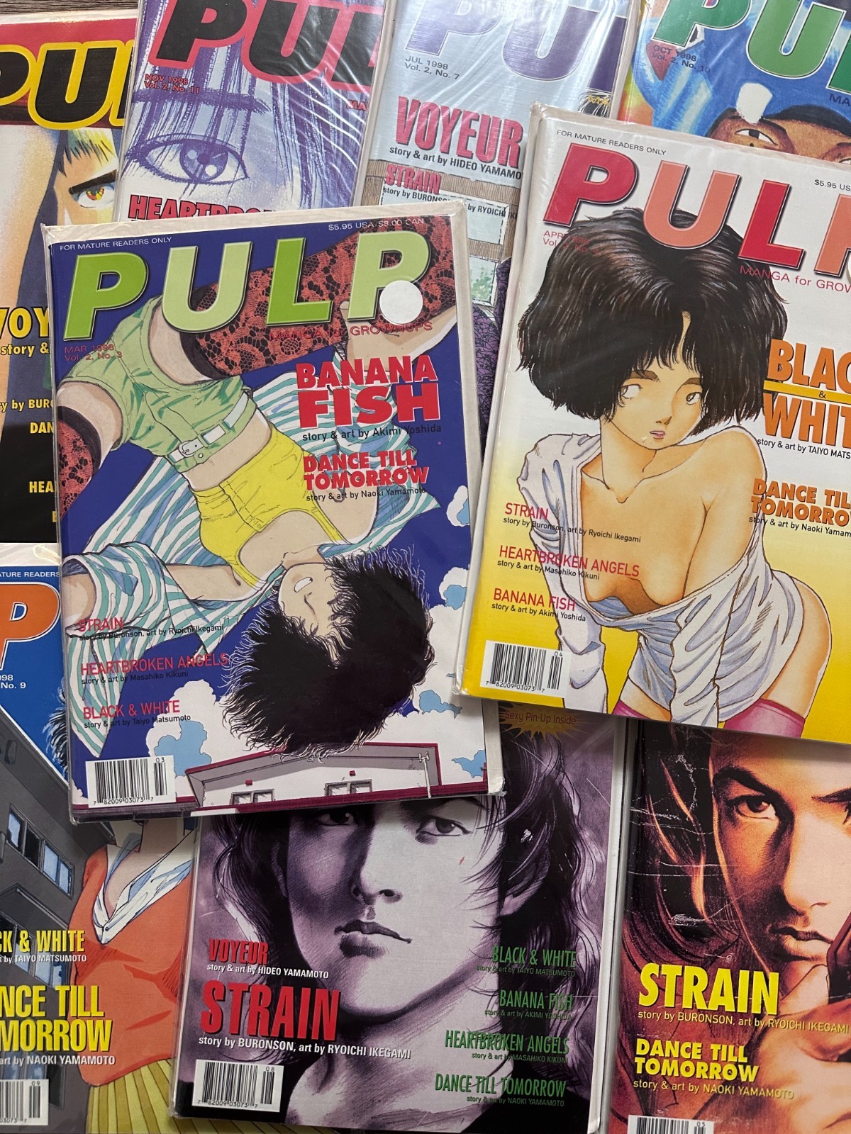 PULP 9 Issue Lot Manga For Adults Vol 2 & Vol 3 Viz Comics