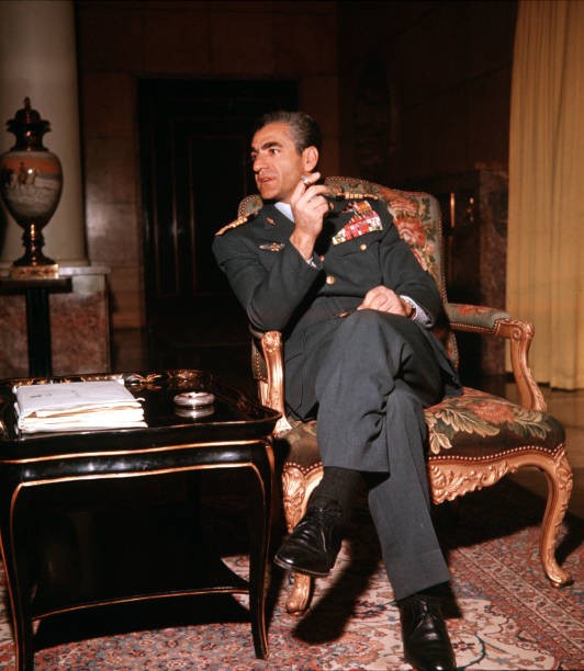 Persia Circa 1960s The Shah of Persia is pictured in his Palace Old Photo