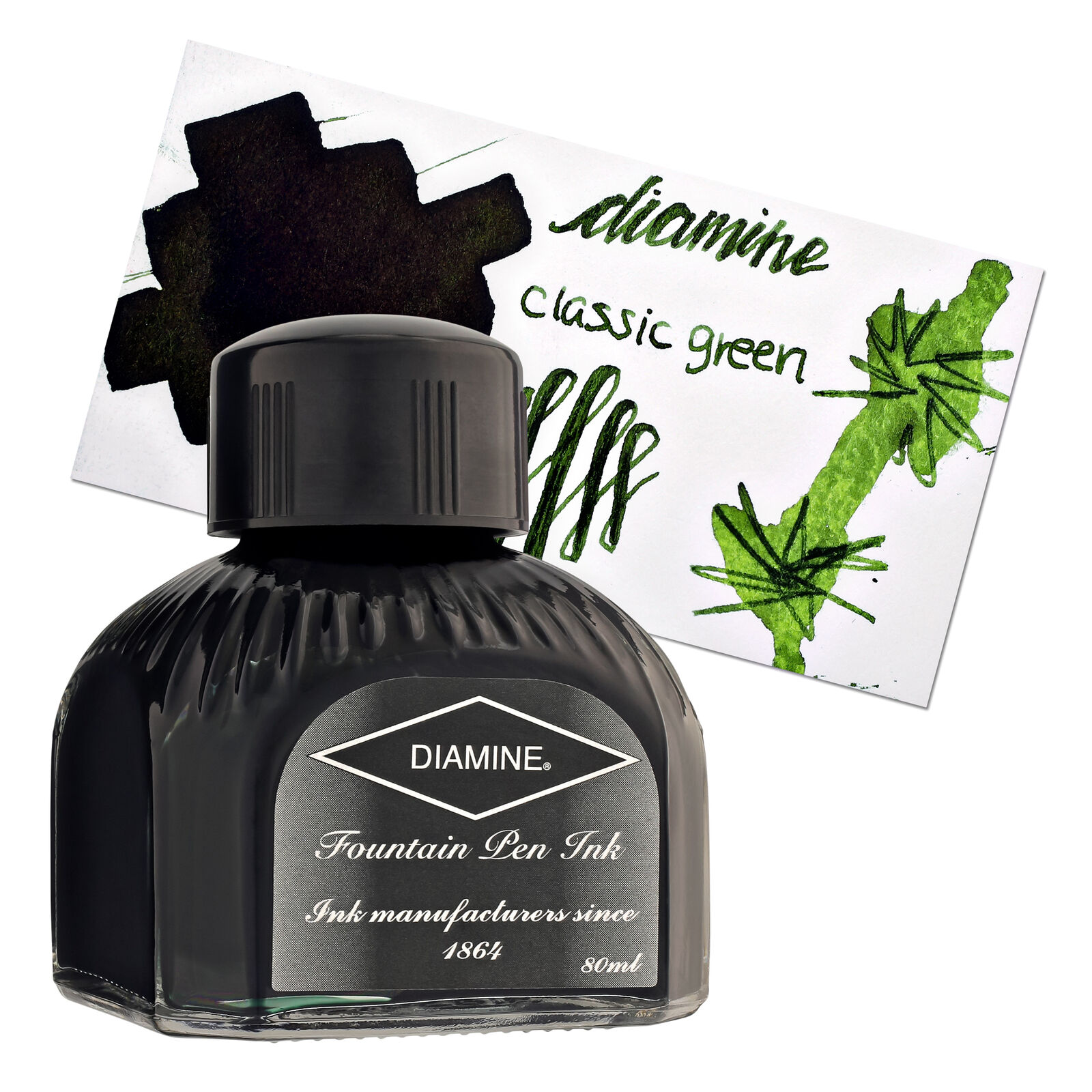 Diamine Classic Green Bottled Ink For Fountain Pens New 80 ml DM-7105