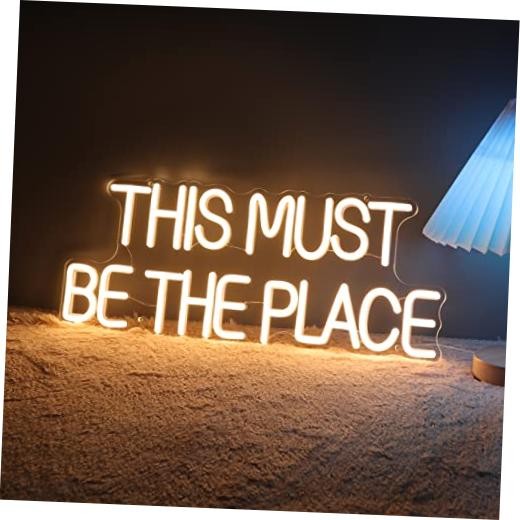 This Must Be The Place Neon Light Sign Home Warm White THIS MUST BE THE PLACE