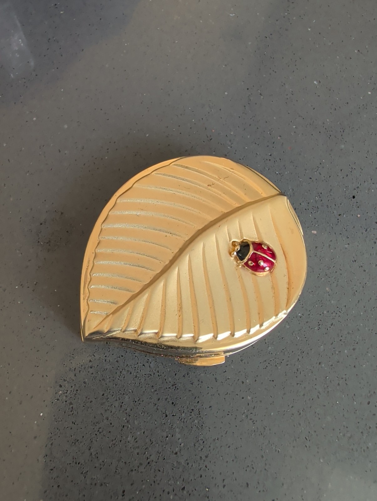 Vintage Estée Lauder Ladybug Leaf Compact Unused V40