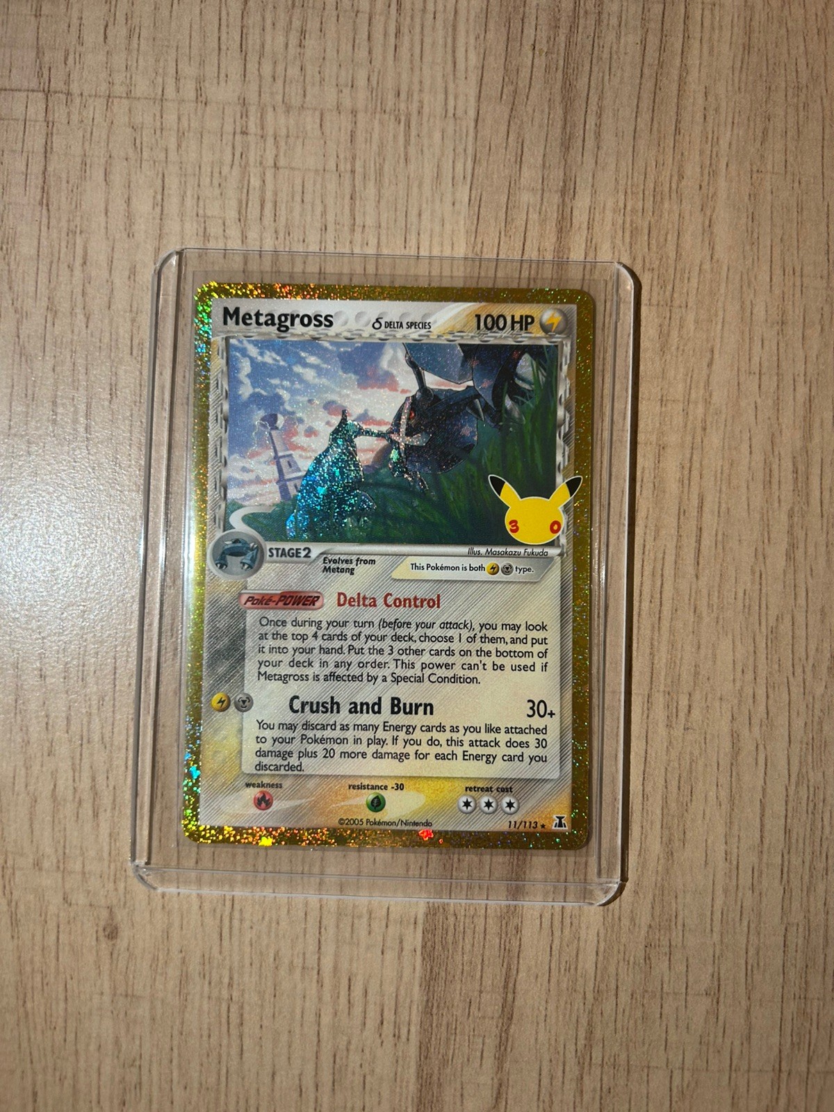 Metagross 11/113 EX Delta Species Holo Rare English 100 HP Pokemon TCG 30th Metagross 11/113 EX Delta Species Holo Rare English 100 HP Pokemon TCG 30th