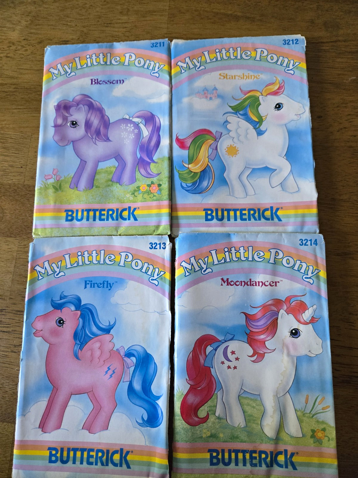 Butterick My Little Pony Sewing Patterns - Rare Lot of 4