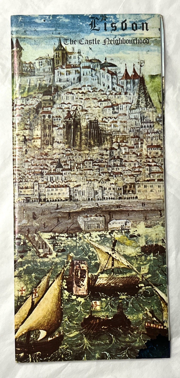 Vintage Lisbon, Portugal, The Castle Neighbourhood Travel Tourist Brochure 1970s
