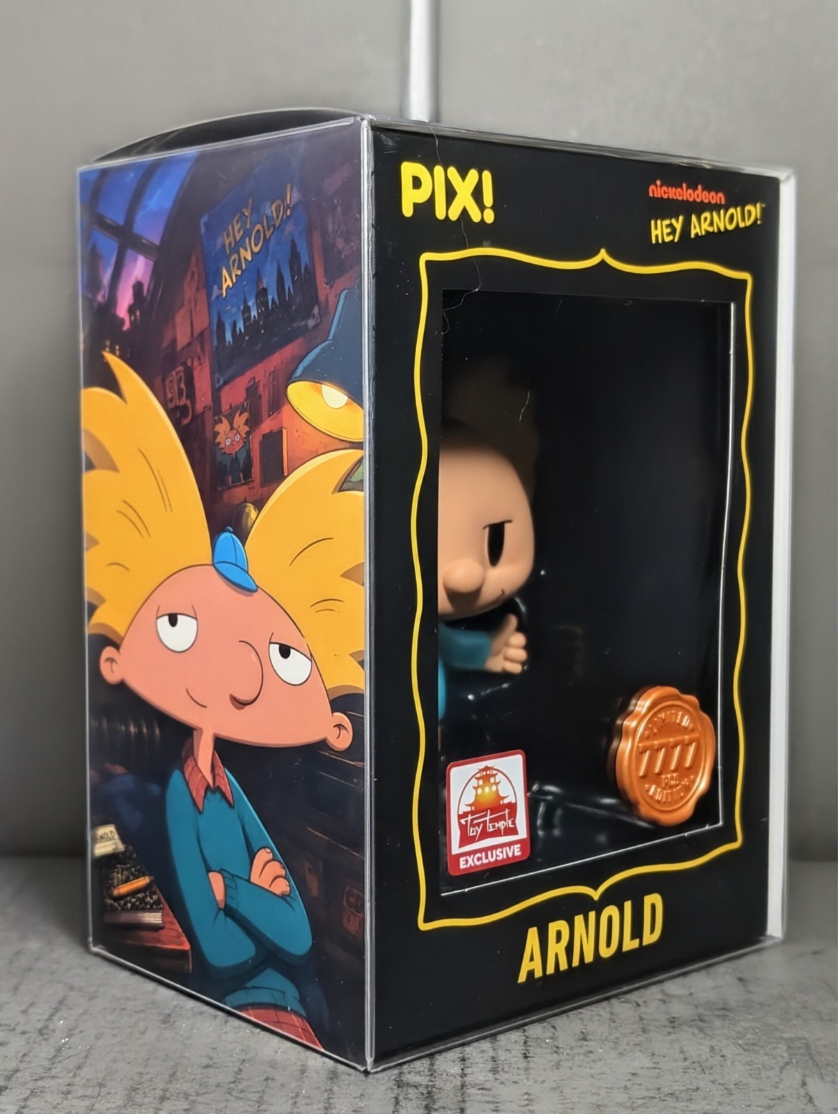Thrilljoy PIX Hey Arnold Arnold Toy Temple Exclusive w/ CUSTOM INSERTS