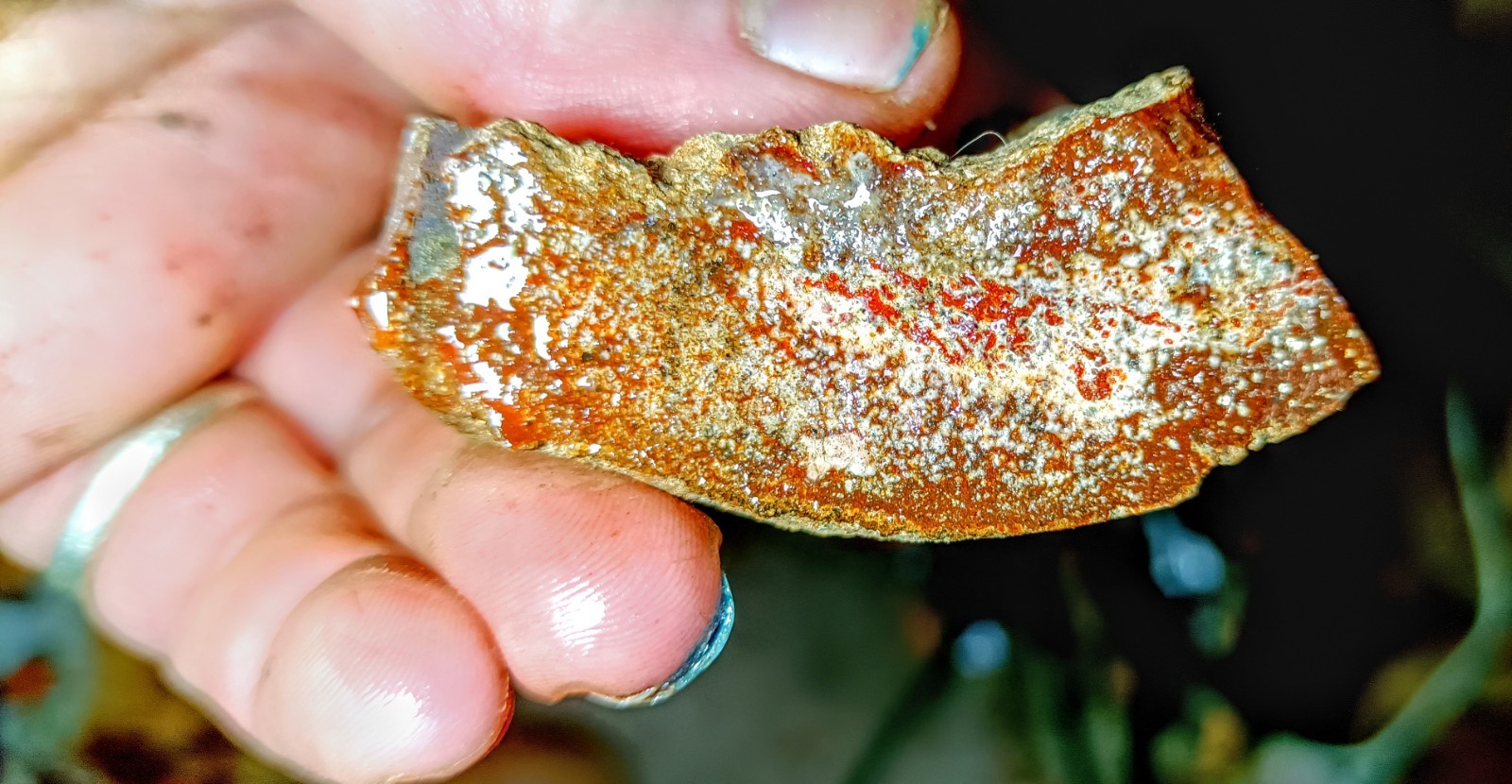 Beautiful Rough Faced Rainbow Gembone