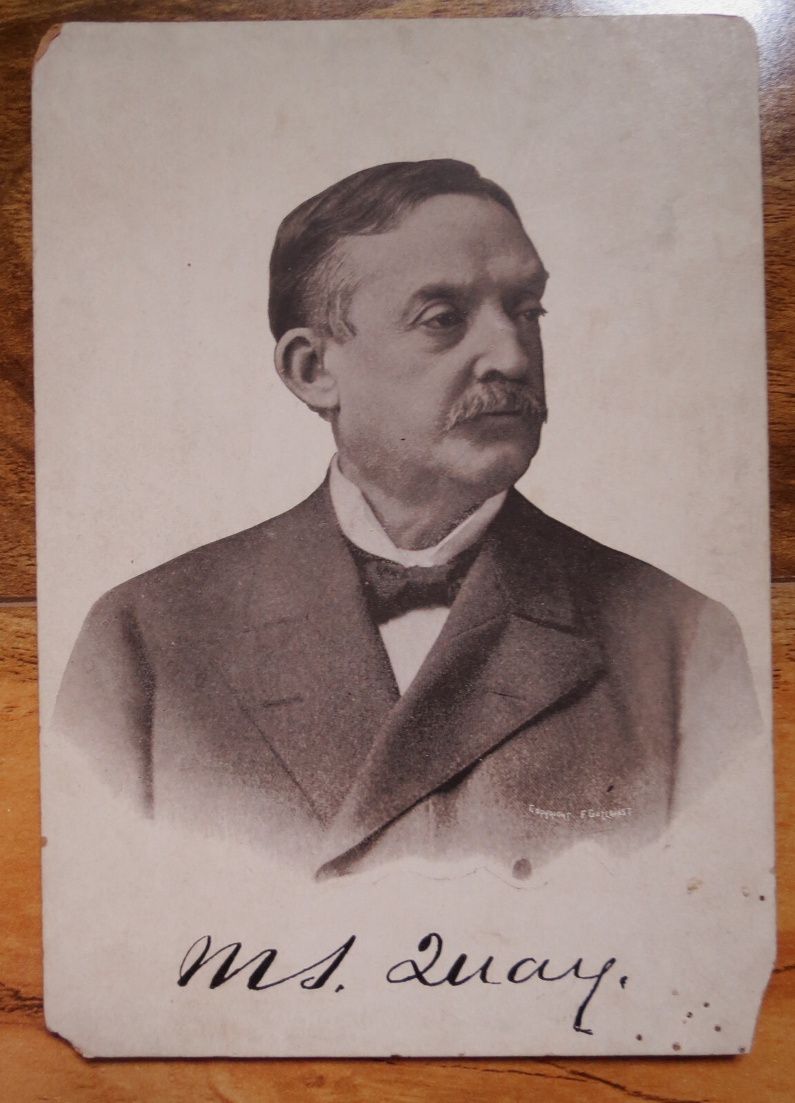 MATTHEW QUAY PHOTOGRAPH REPUBLICAN SENATOR 1887-1899 Pennsylvania