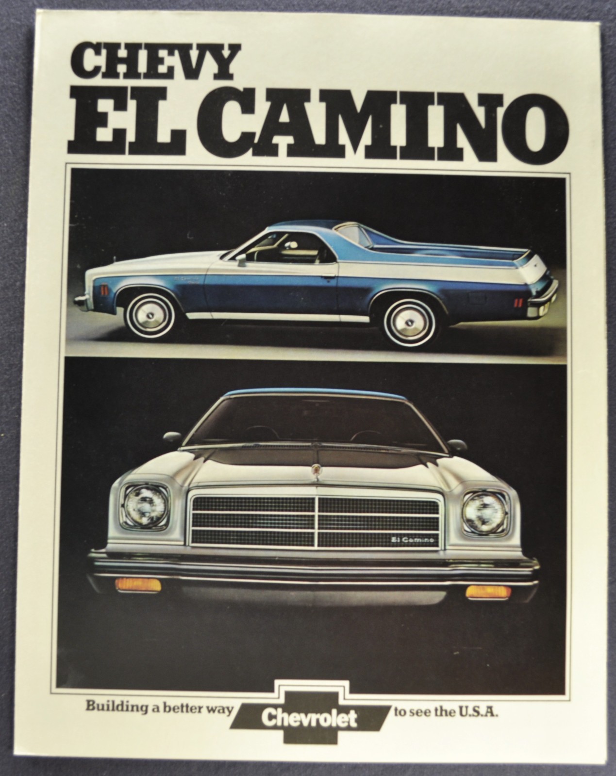 1974 Chevrolet El Camino Brochure SS Conquista Excellent Original Not a Reprint