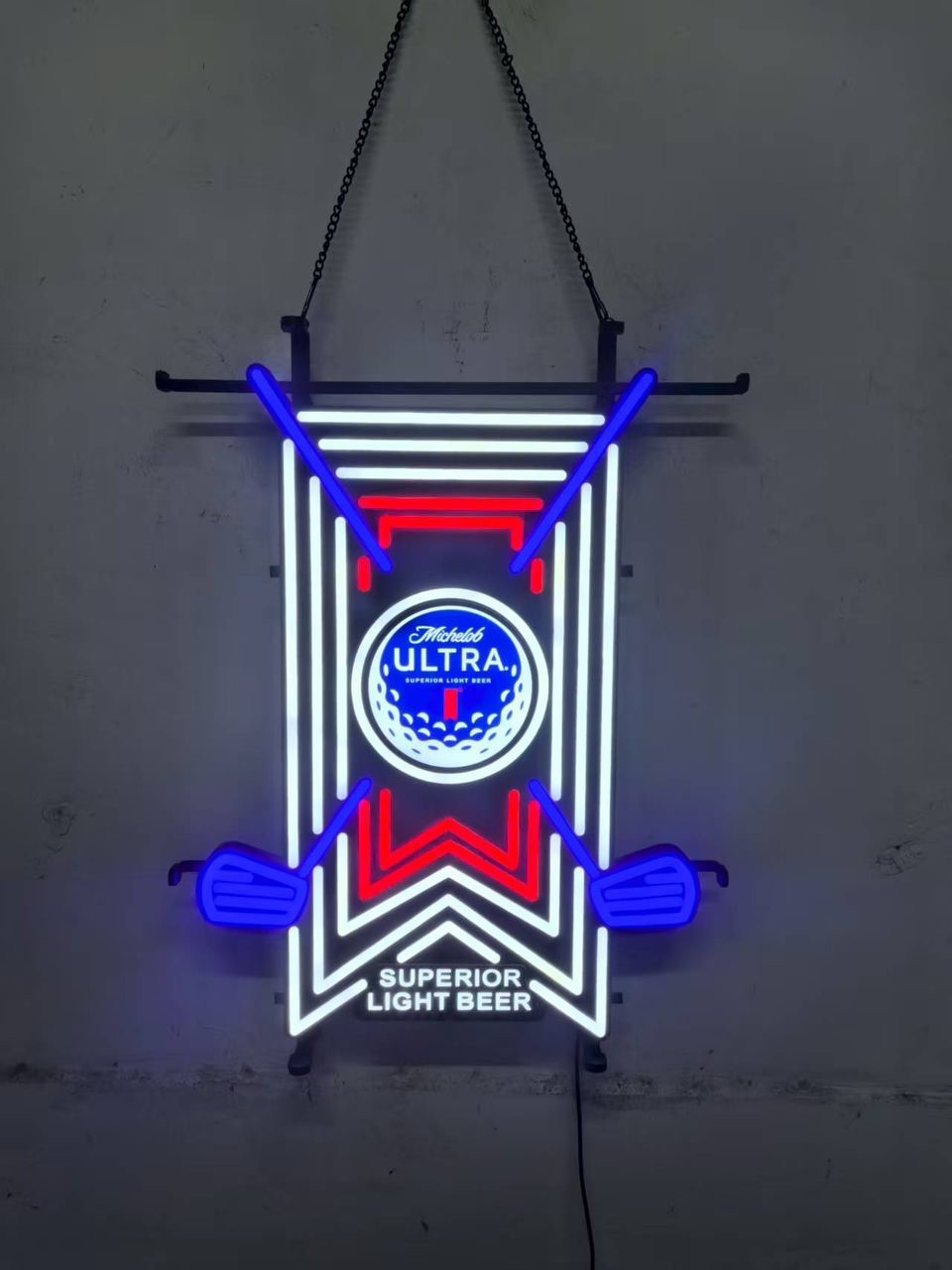 Michelob Ultra Superior Light Beer LED  Sign Motion Bar Sign  24’x18\' Golf NEW