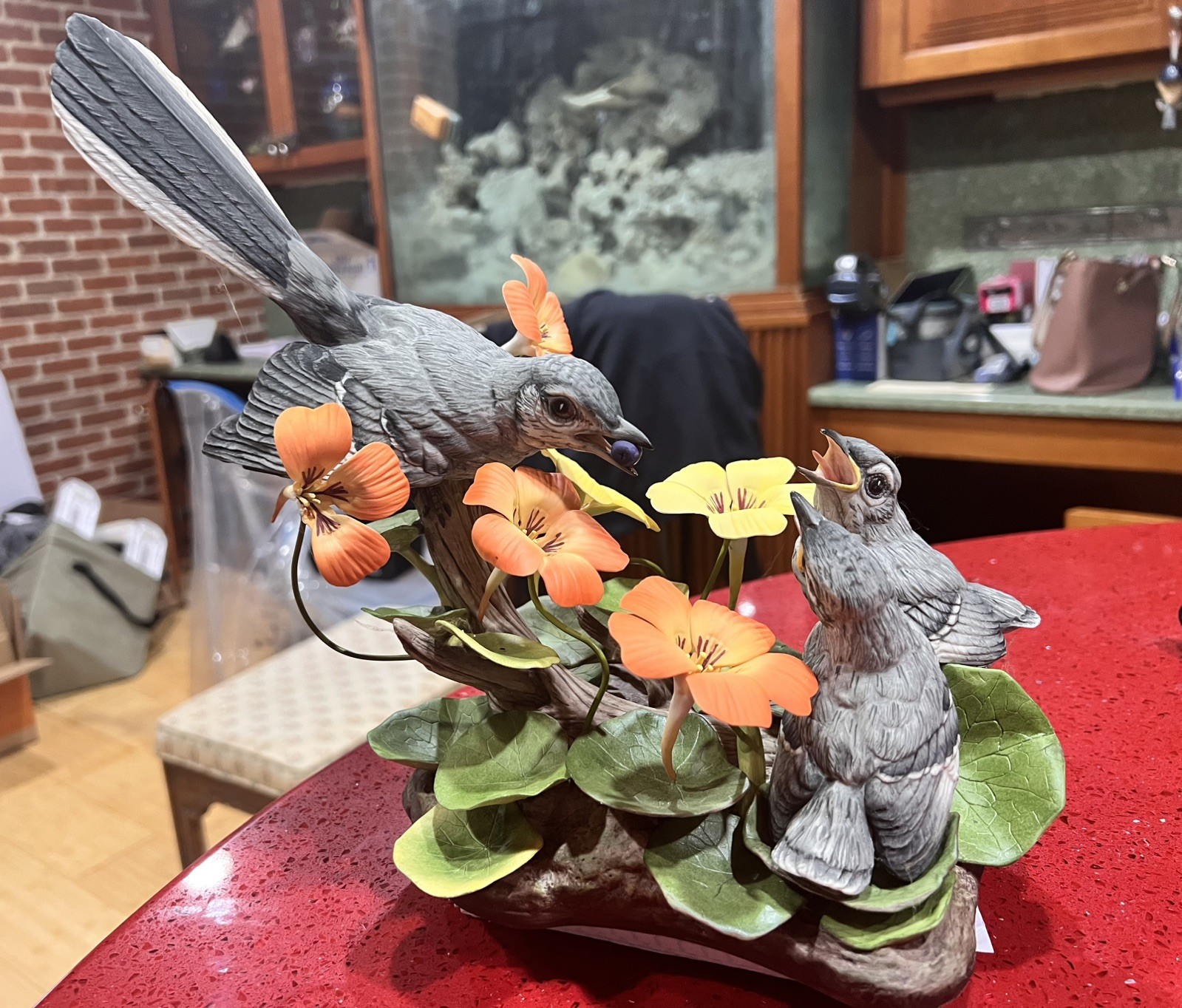 Boehm Mockingbird Family 400-52 Limited Edition Rare - No Box - NO 309