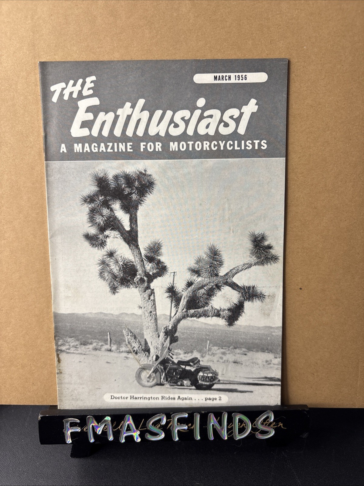 1956 March HARLEY DAVIDSON Motorcycle Magazine THE ENTHUSIAST Vintage