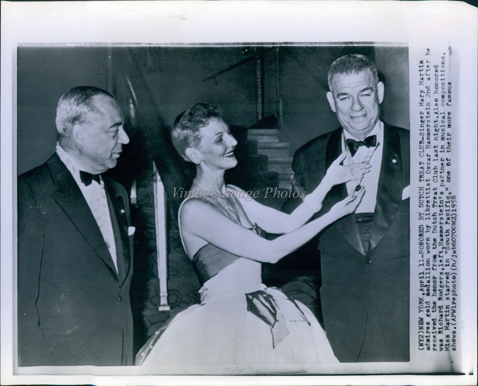 1958 Formal Event Necklace Presentation April Photo 8x10