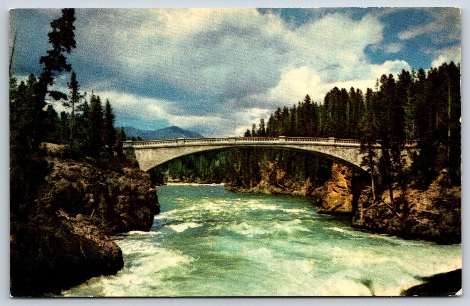 Postcard Chittenden Bridge A 120-Foot Melan Arch Spanning The Yellowstone River
