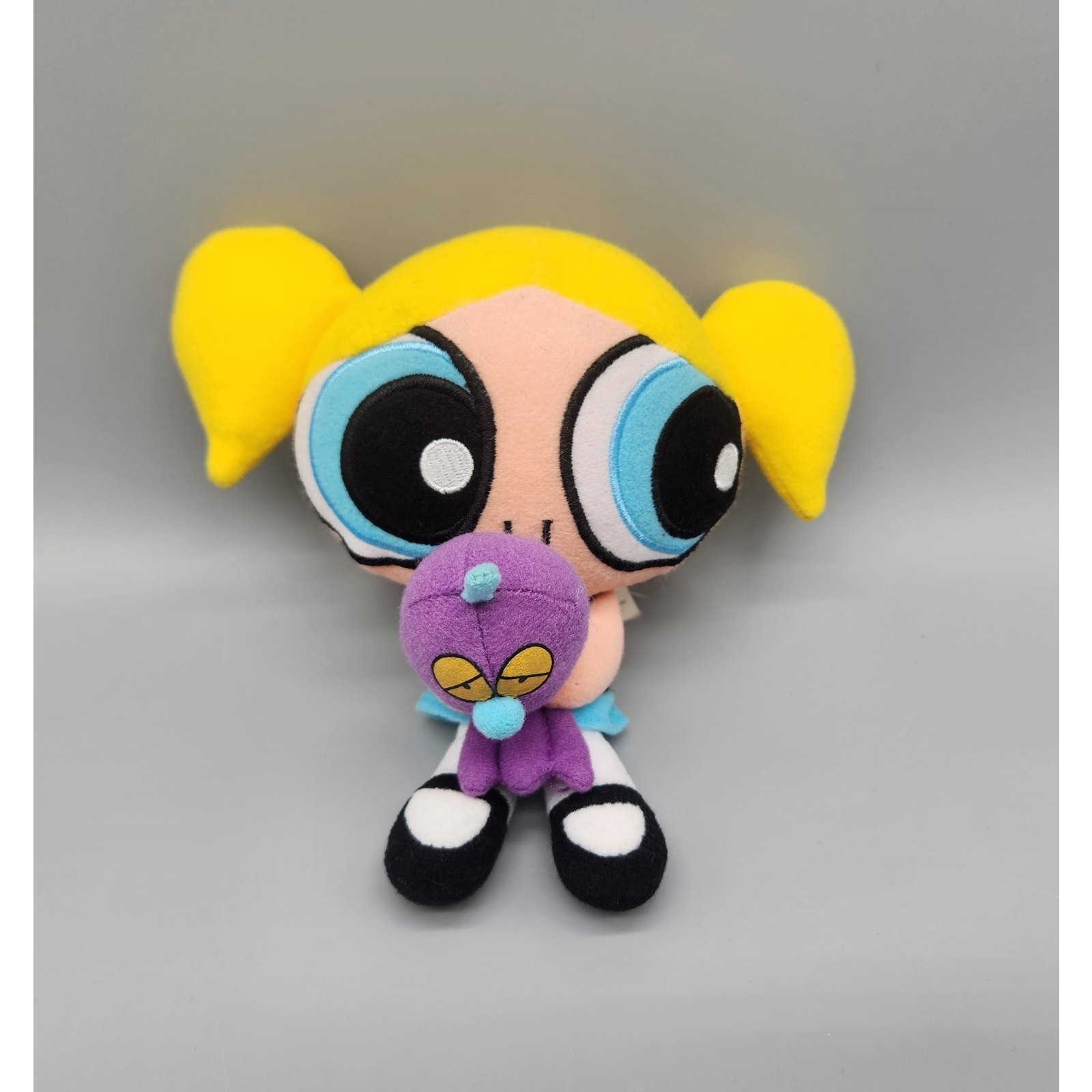 Vintage PowerPuff Girls Bubbles Plush w/ Octi Octopus 2001 Cartoon Network RARE