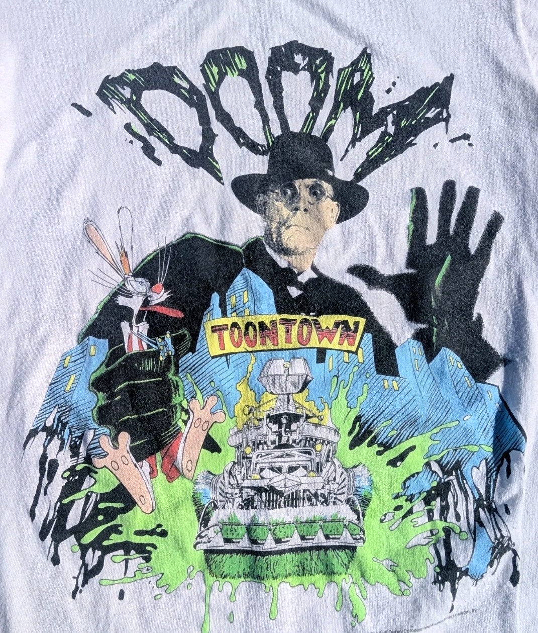 Vtg 80s 1987 Who Framed Roger Rabbit Dr DOOM T-Shirt S Original Single Stitch