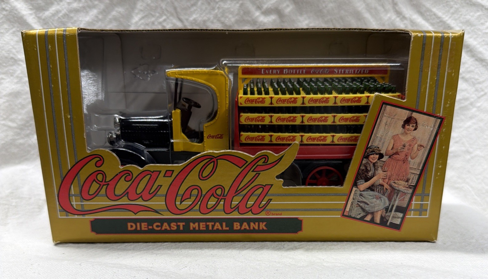 Ertl Coca-Cola Die Cast Metal Delivery Truck Bank 1994 Collector Series NIB