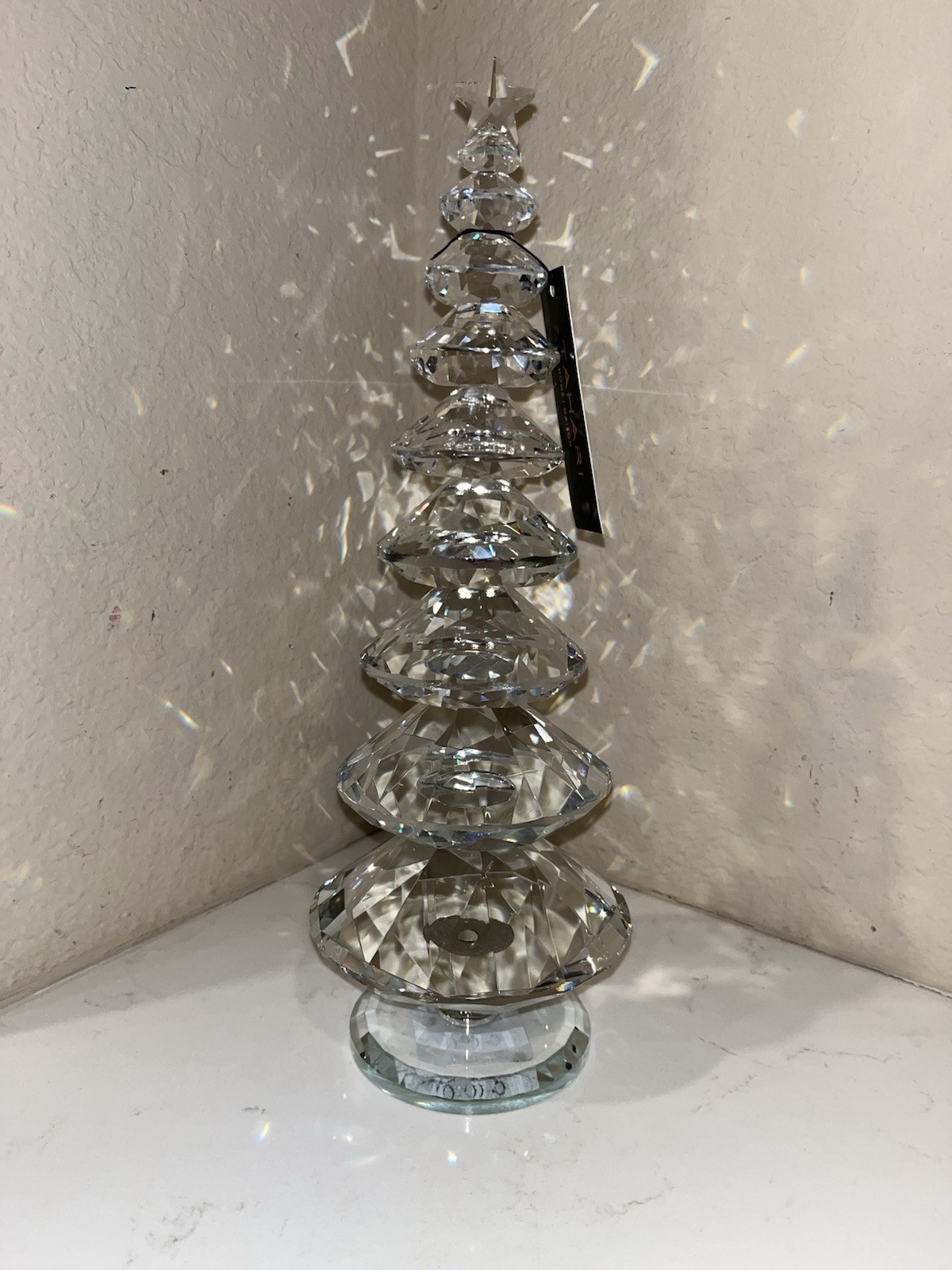 Nwt TALL TAHARI HOME CRYSTAL 13” 8 TIER CHRISTMAS TREE HOLIDAY DECOR Nwt TALL TAHARI HOME CRYSTAL 13” 8 TIER CHRISTMAS TREE HOLIDAY DECOR