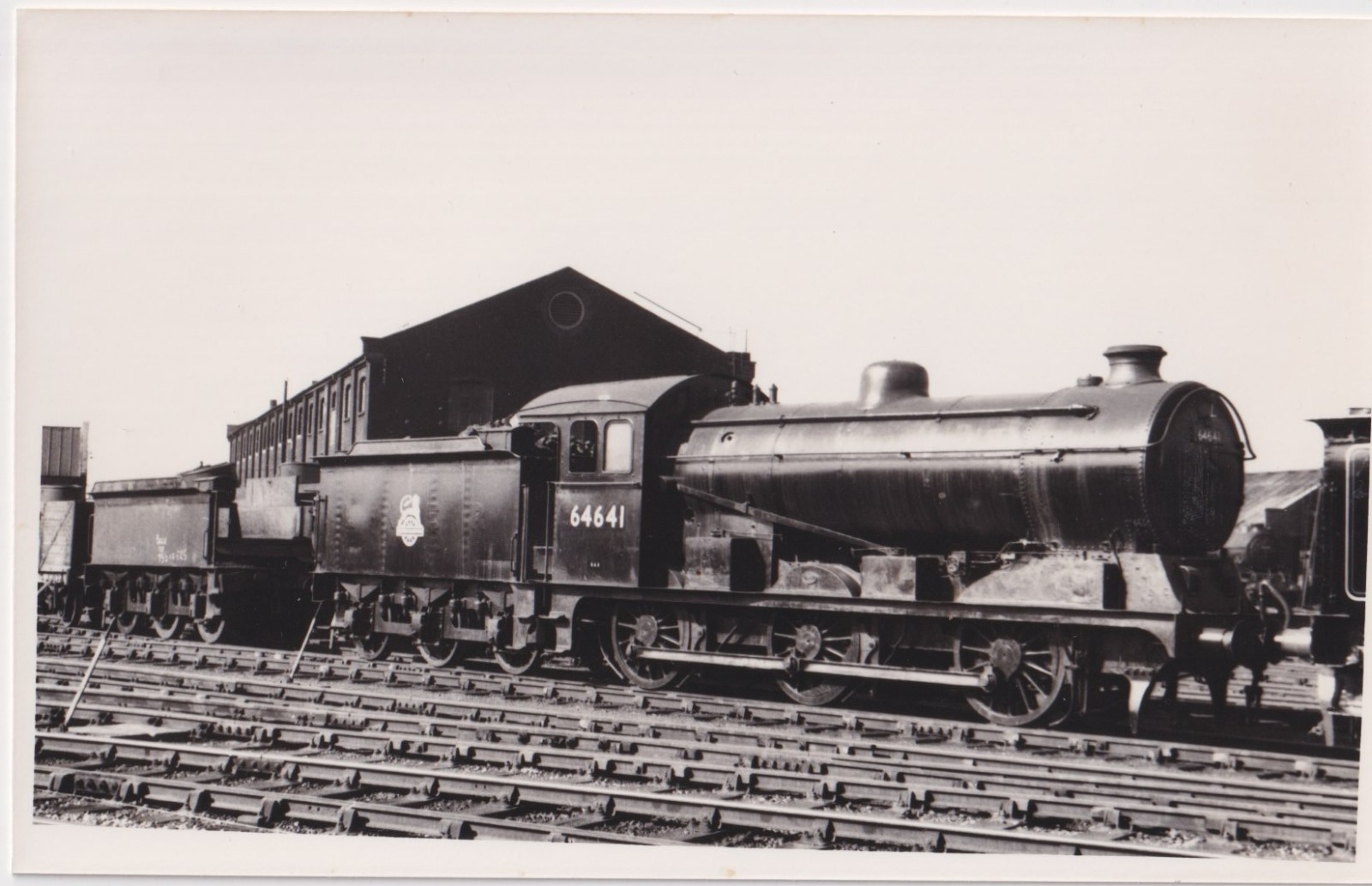 Railway Photograph - BR LNER J19 No 64641 Steam Locomotive Railway Photograph - BR LNER J19 No 64641 Steam Locomotive