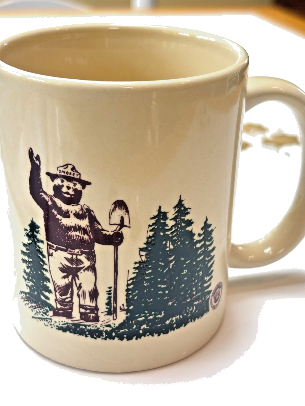 Vintage Smokey The Bear Coffee Mug Cup 1970\'s