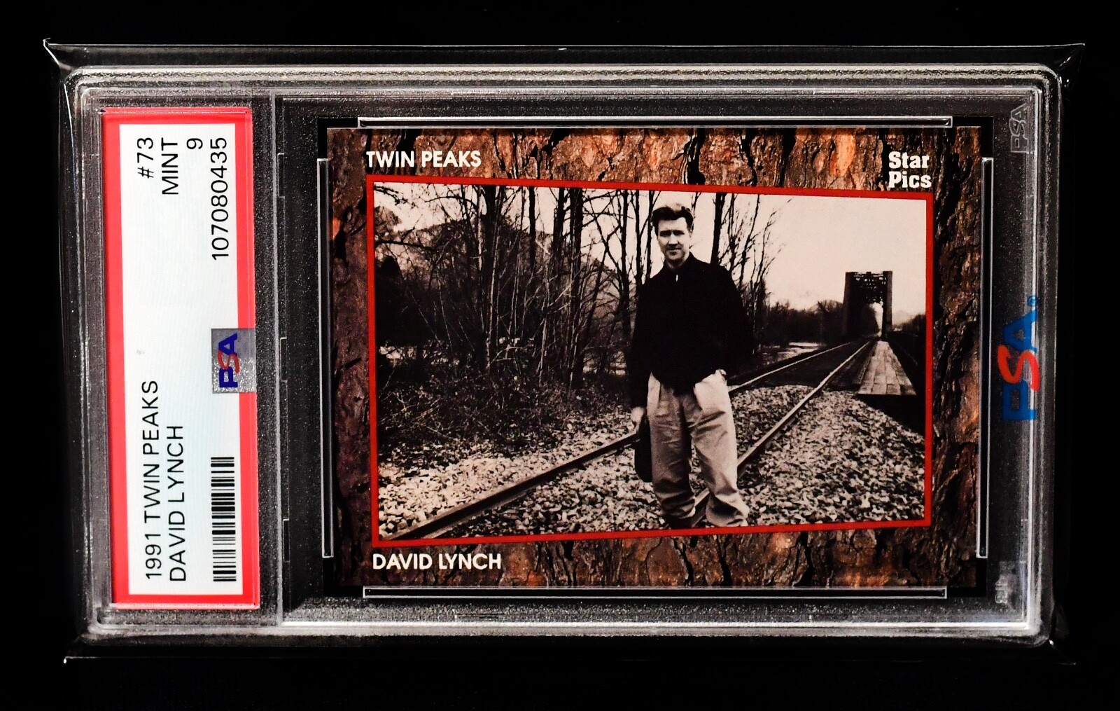 1991 Twin Peaks Director David Lynch (RC) Rookie Card - PSA 9  MINT